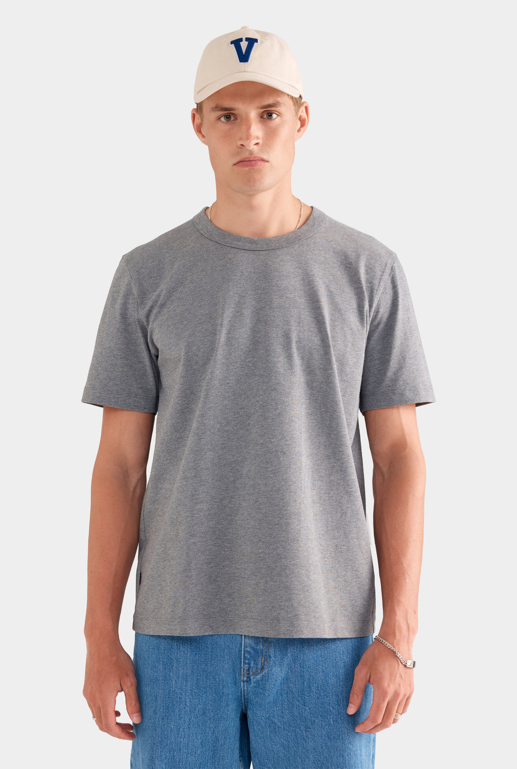 Heavy Weight Logo T-Shirt - Dark Grey Marl