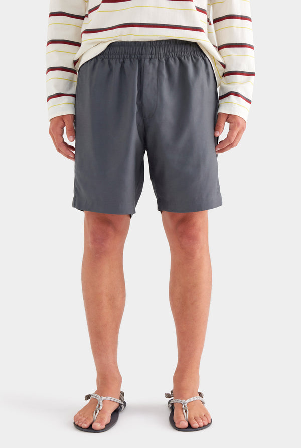 Tencel Lounge Short - Charcoal