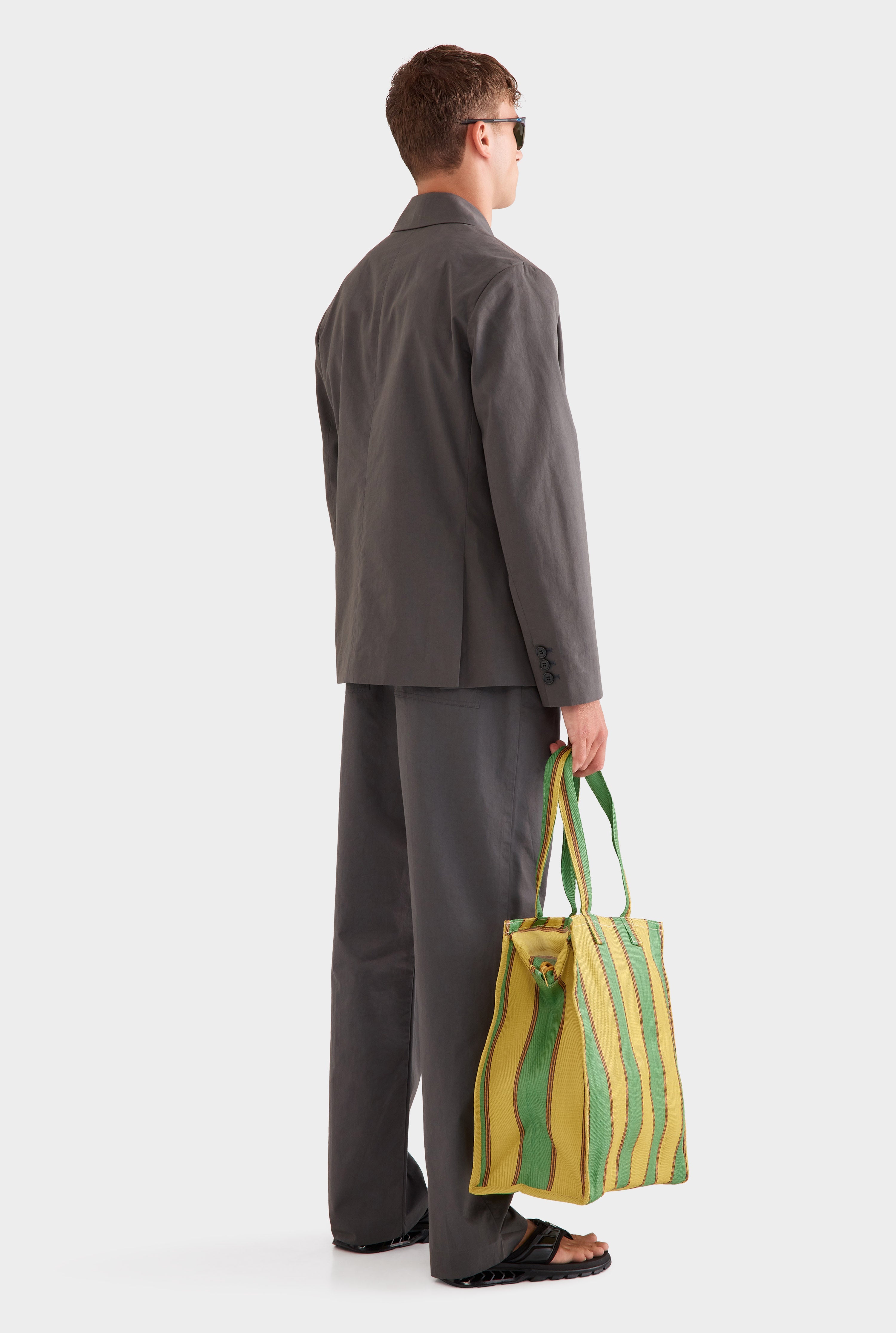 Cotton Tailored Blazer - Dark Slate