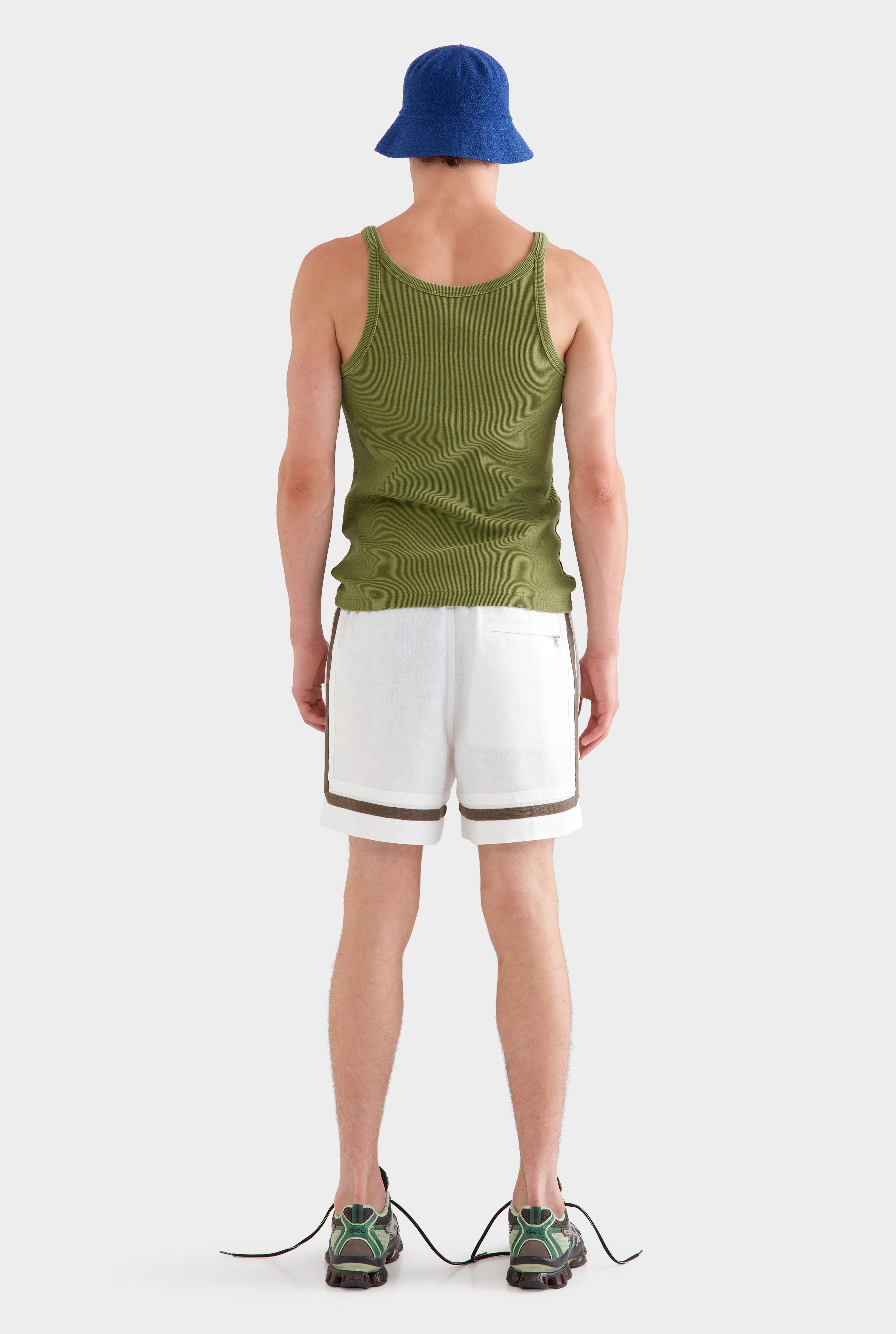 Crochet Border Lounge Short - White