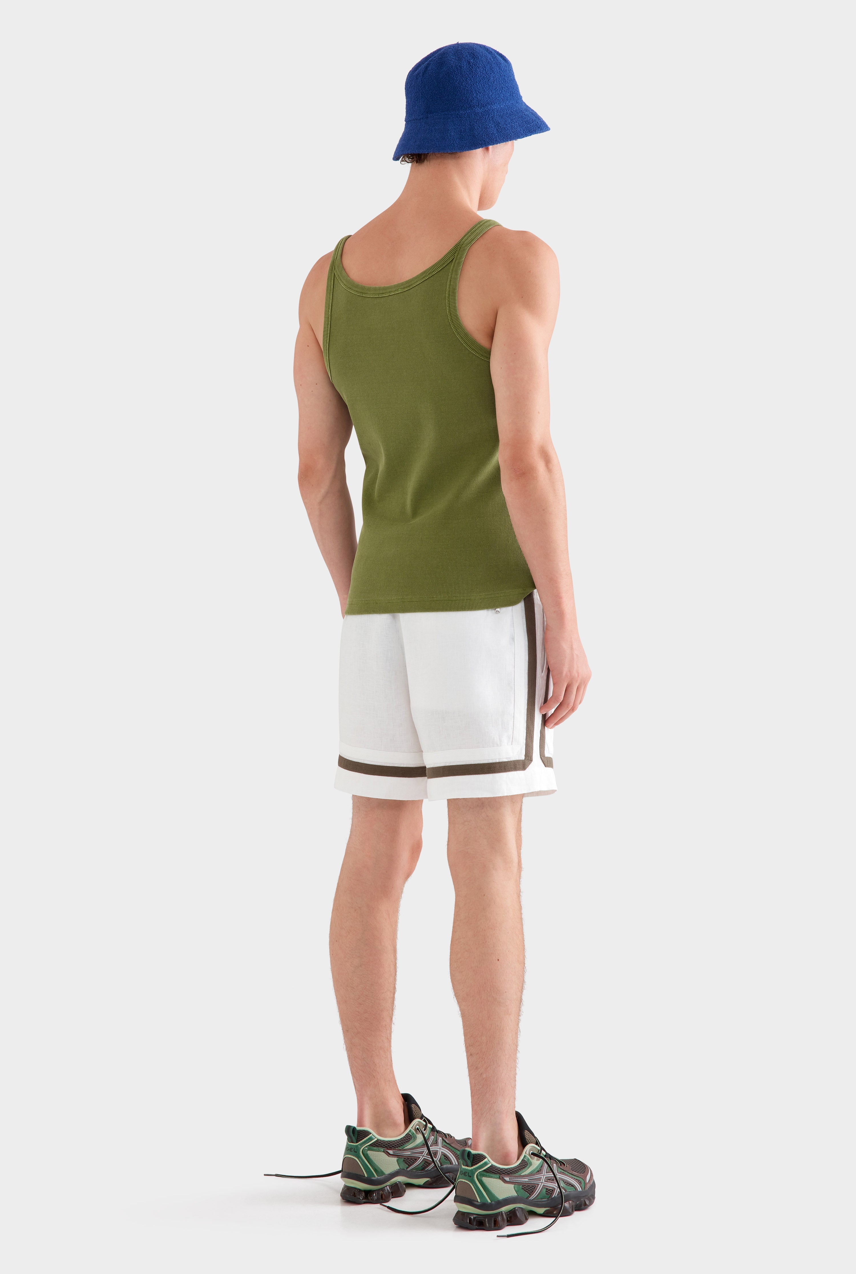 Crochet Border Lounge Short - White