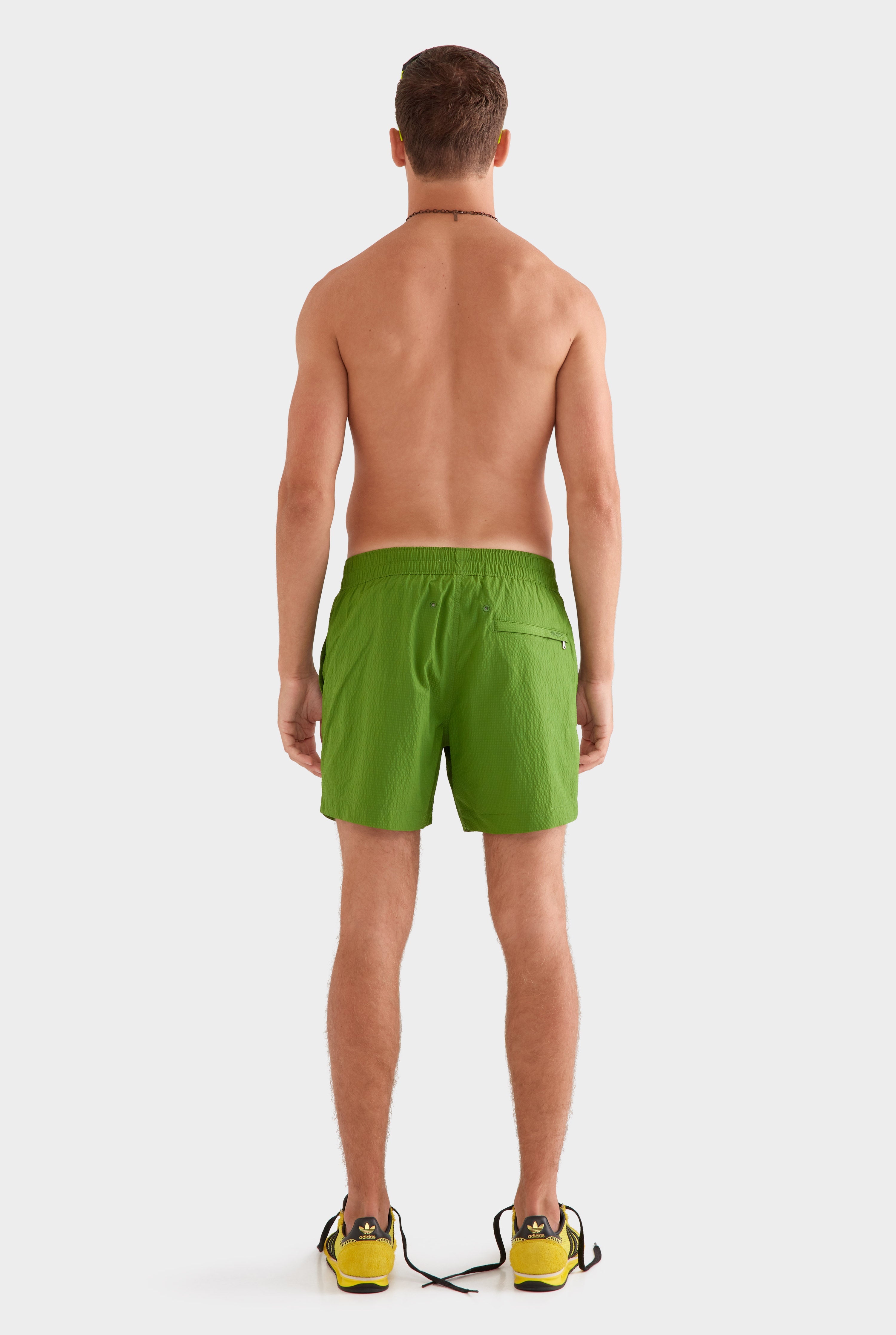 Curved Hem Swim Short - Cactus