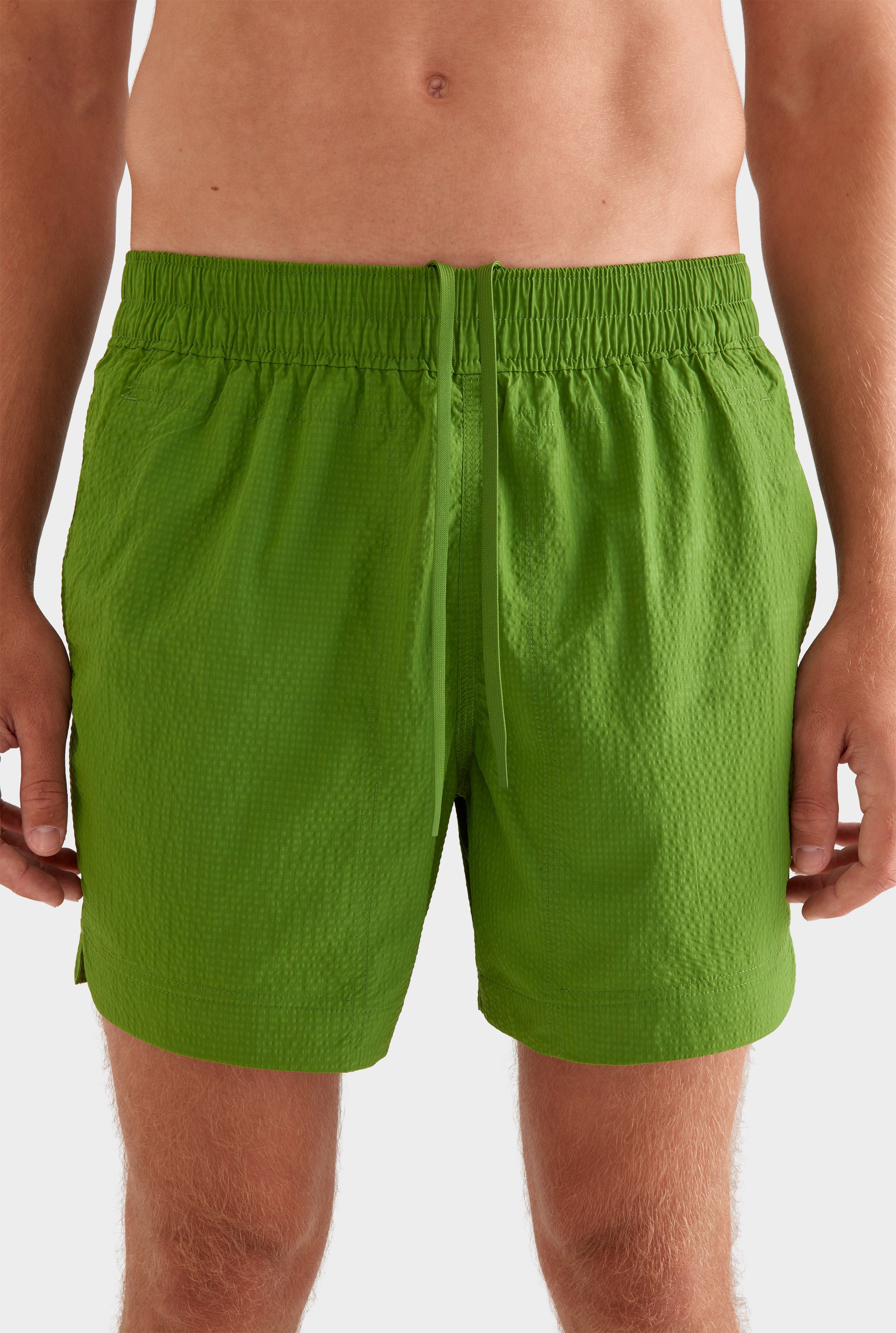 Curved Hem Swim Short - Cactus