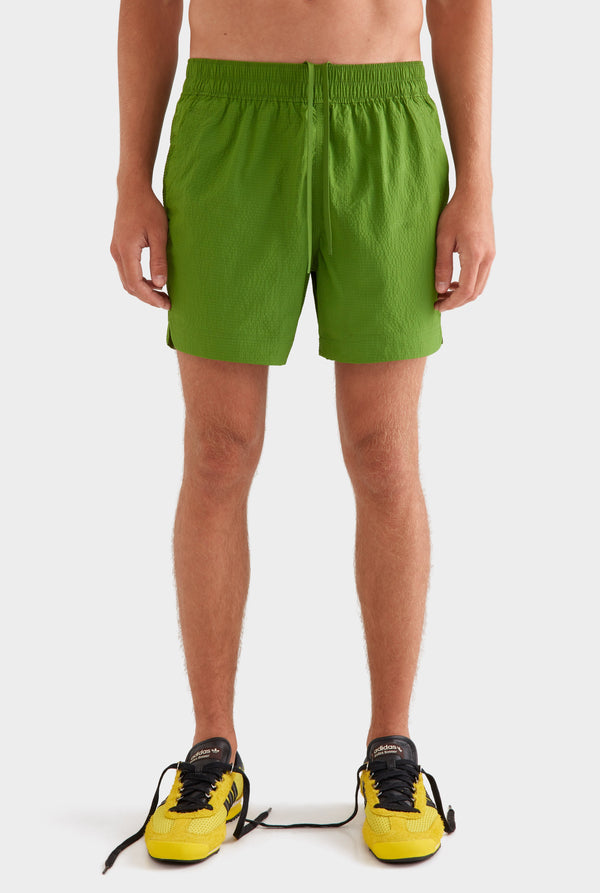 Curved Hem Swim Short - Cactus