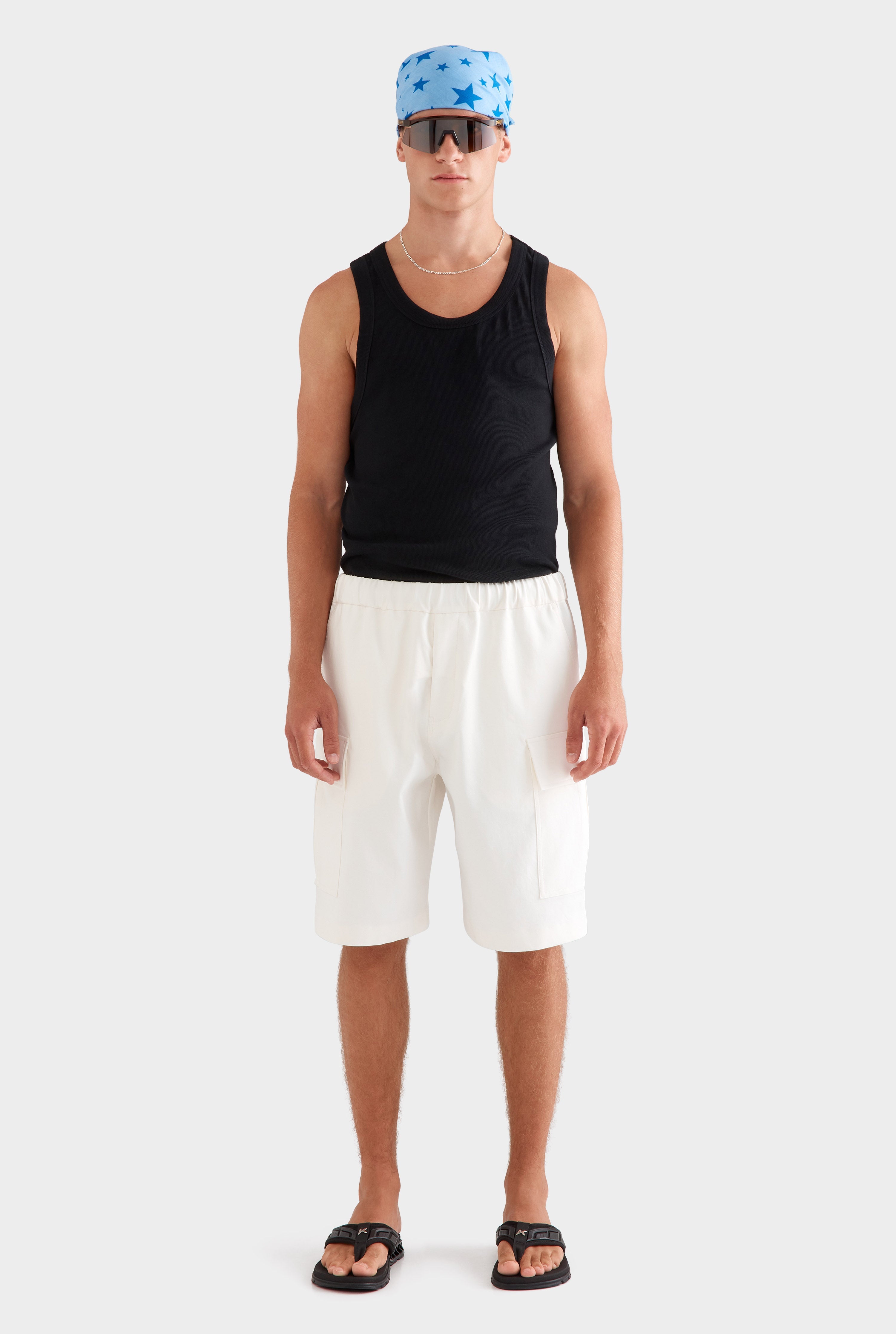 Relaxed Cargo Short - Off White