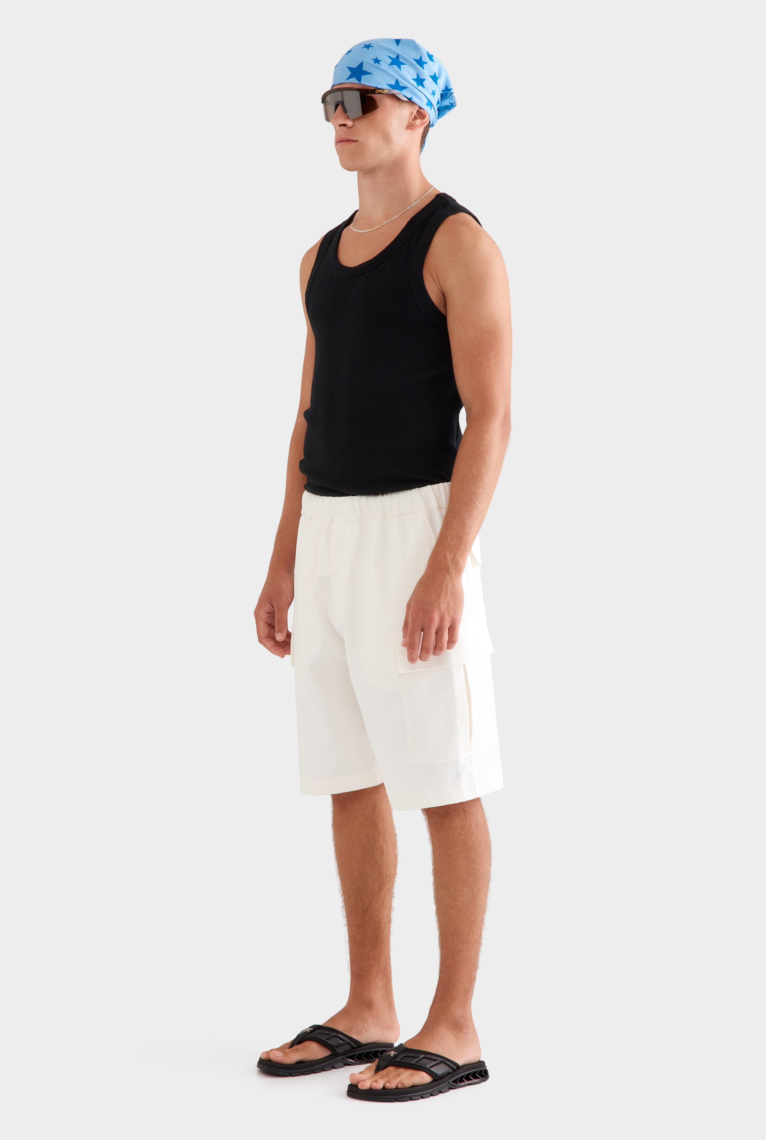Relaxed Cargo Short - Off White