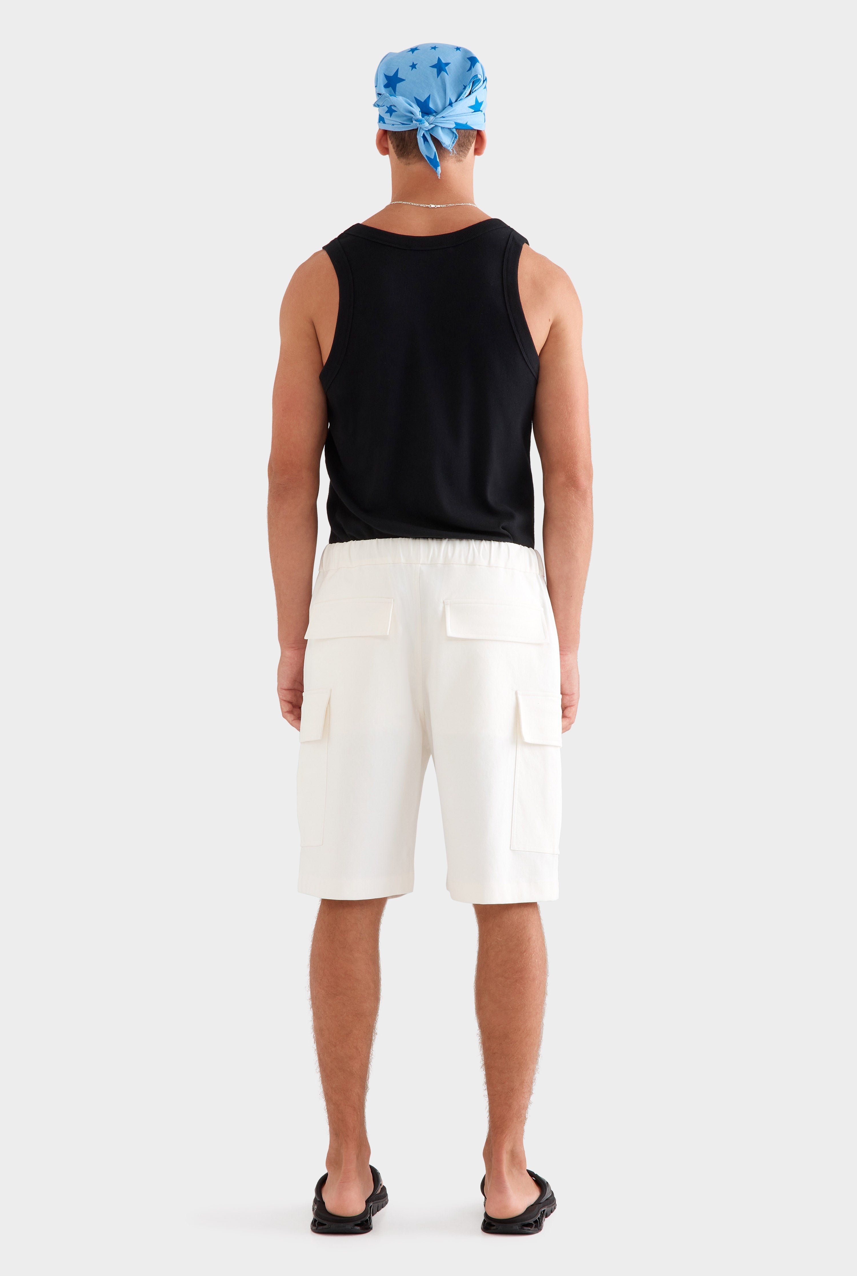 Relaxed Cargo Short - Off White