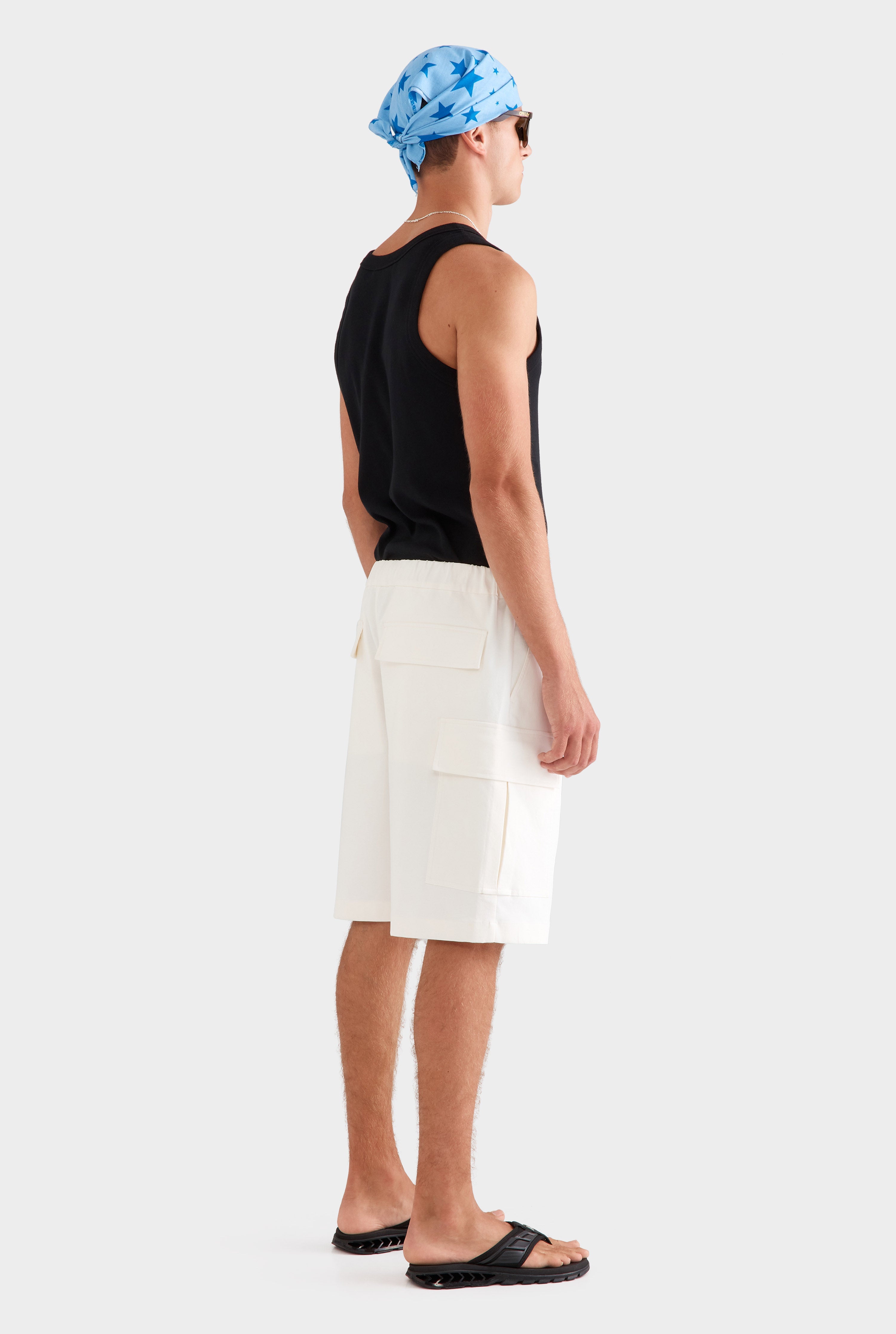 Relaxed Cargo Short - Off White