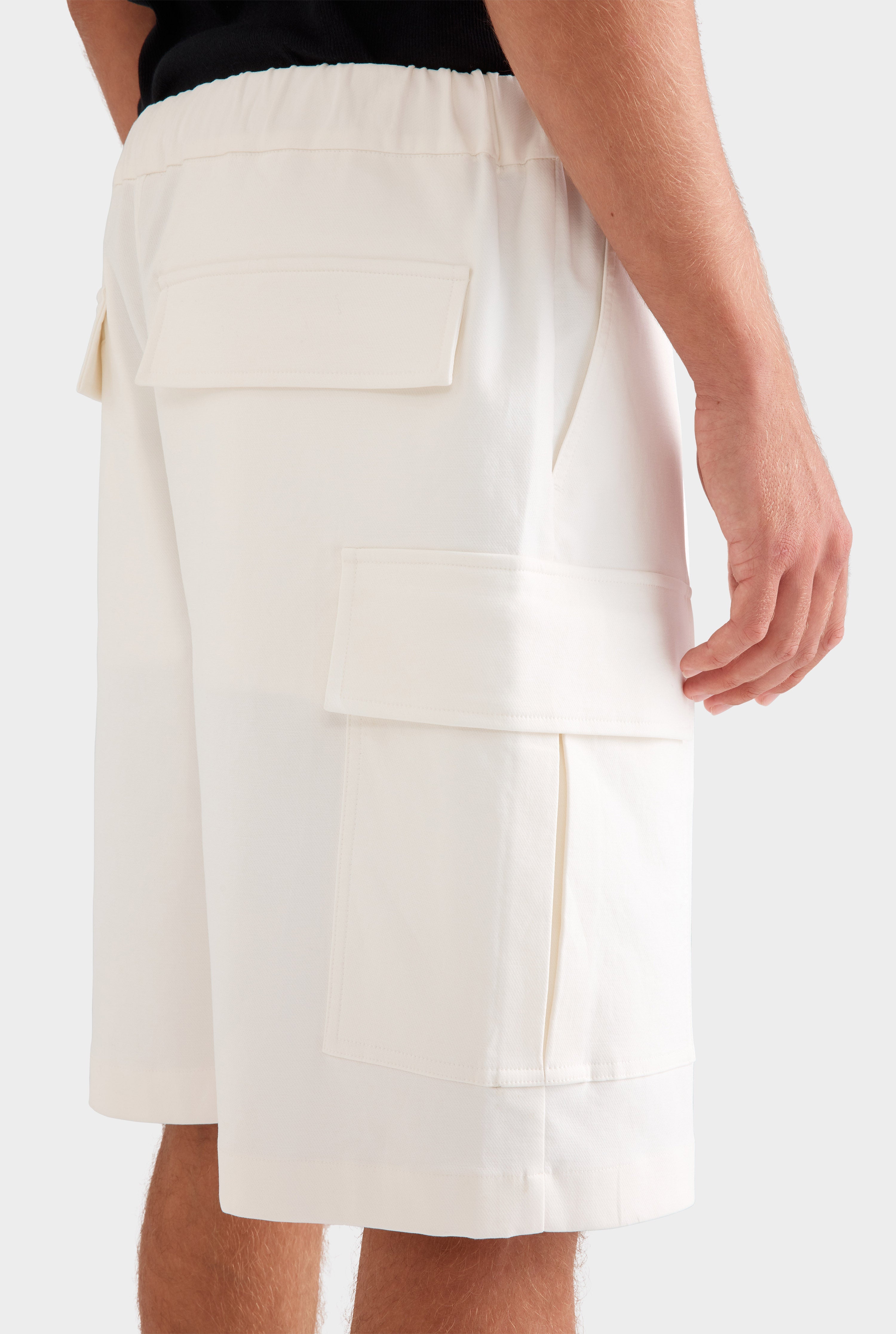 Relaxed Cargo Short - Off White