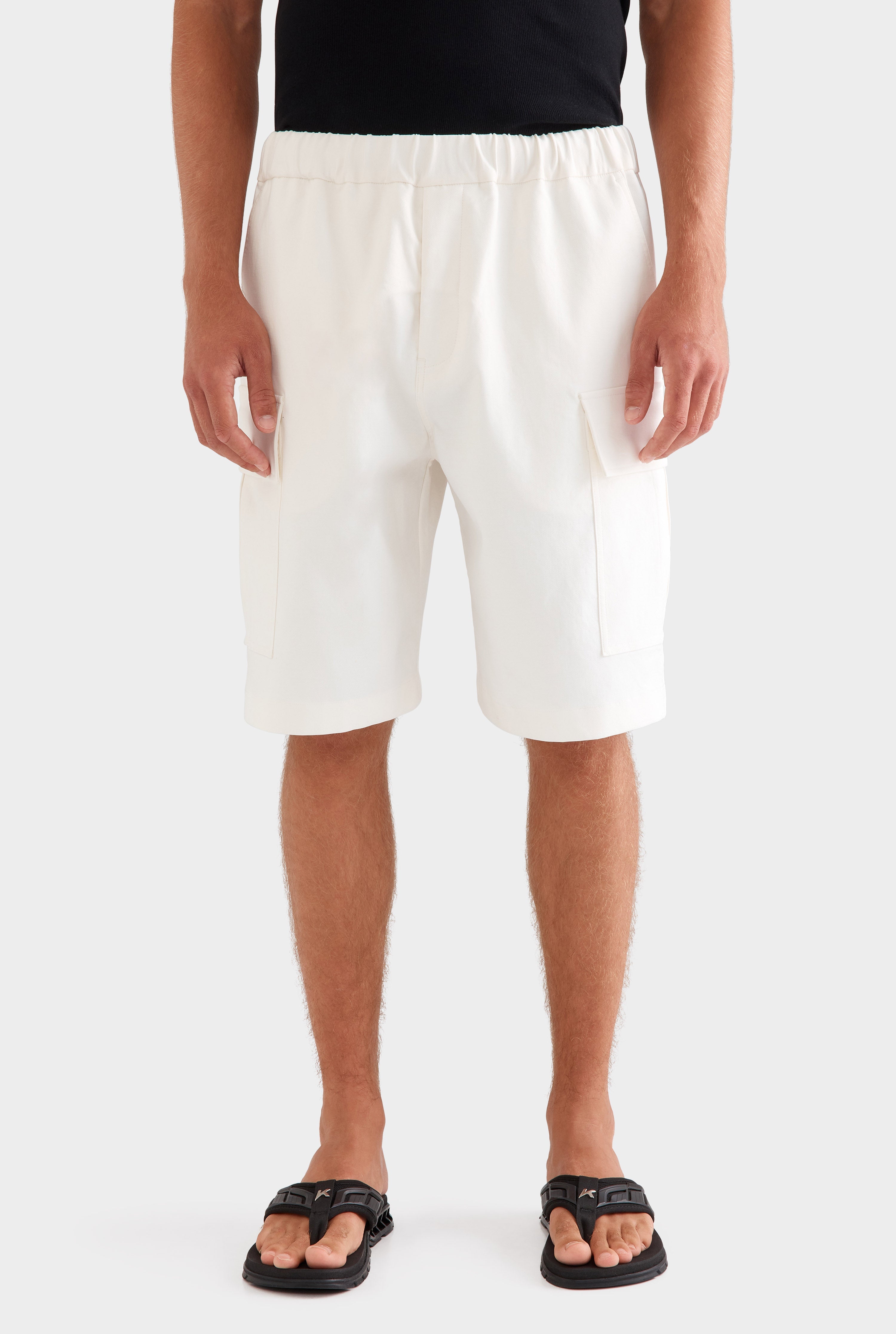 Relaxed Cargo Short - Off White
