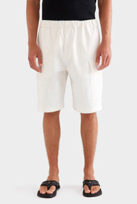 Relaxed Cargo Short - Off White