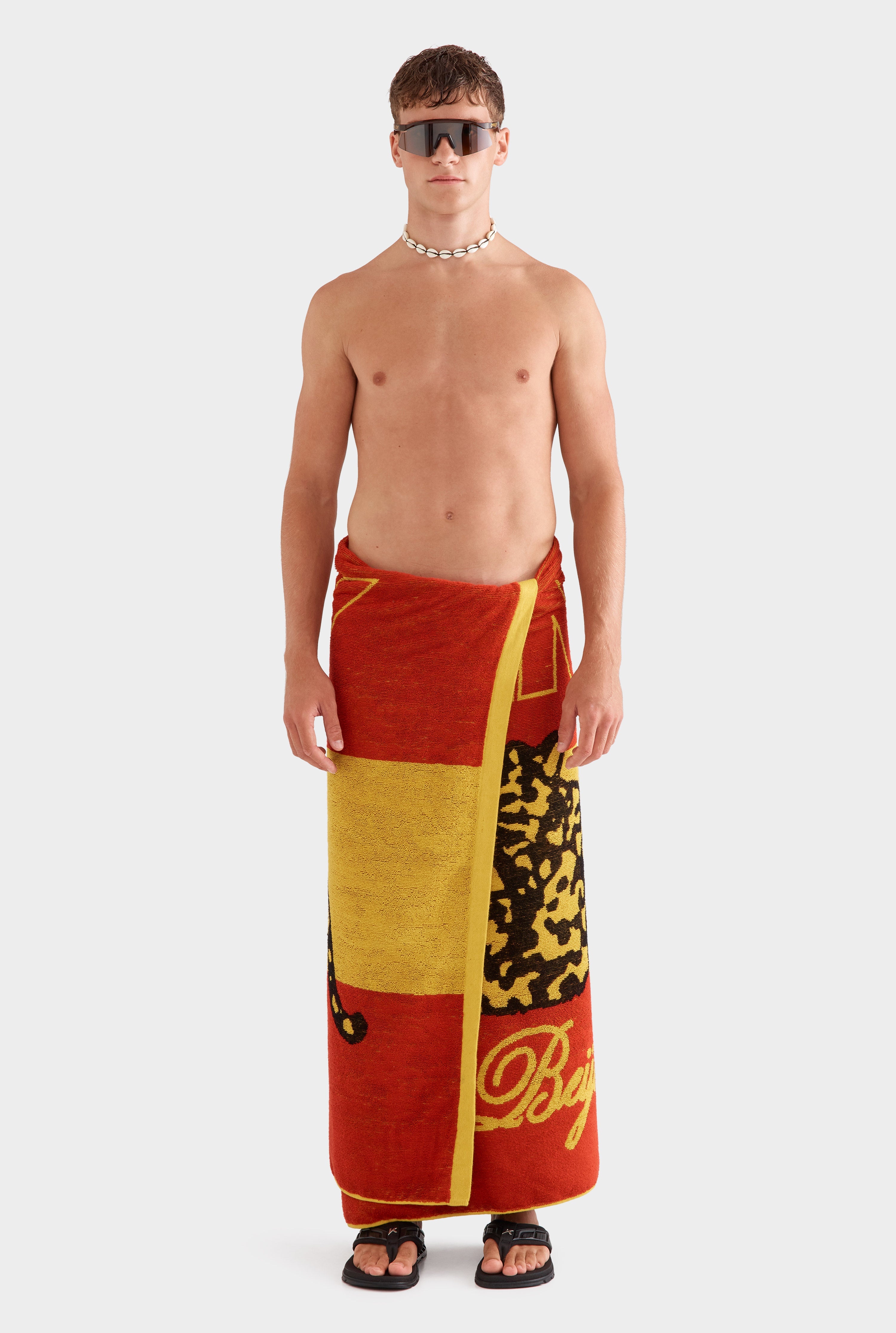 Venroy Rio Beach Towel - Red/Yellow Beijo Do Sol