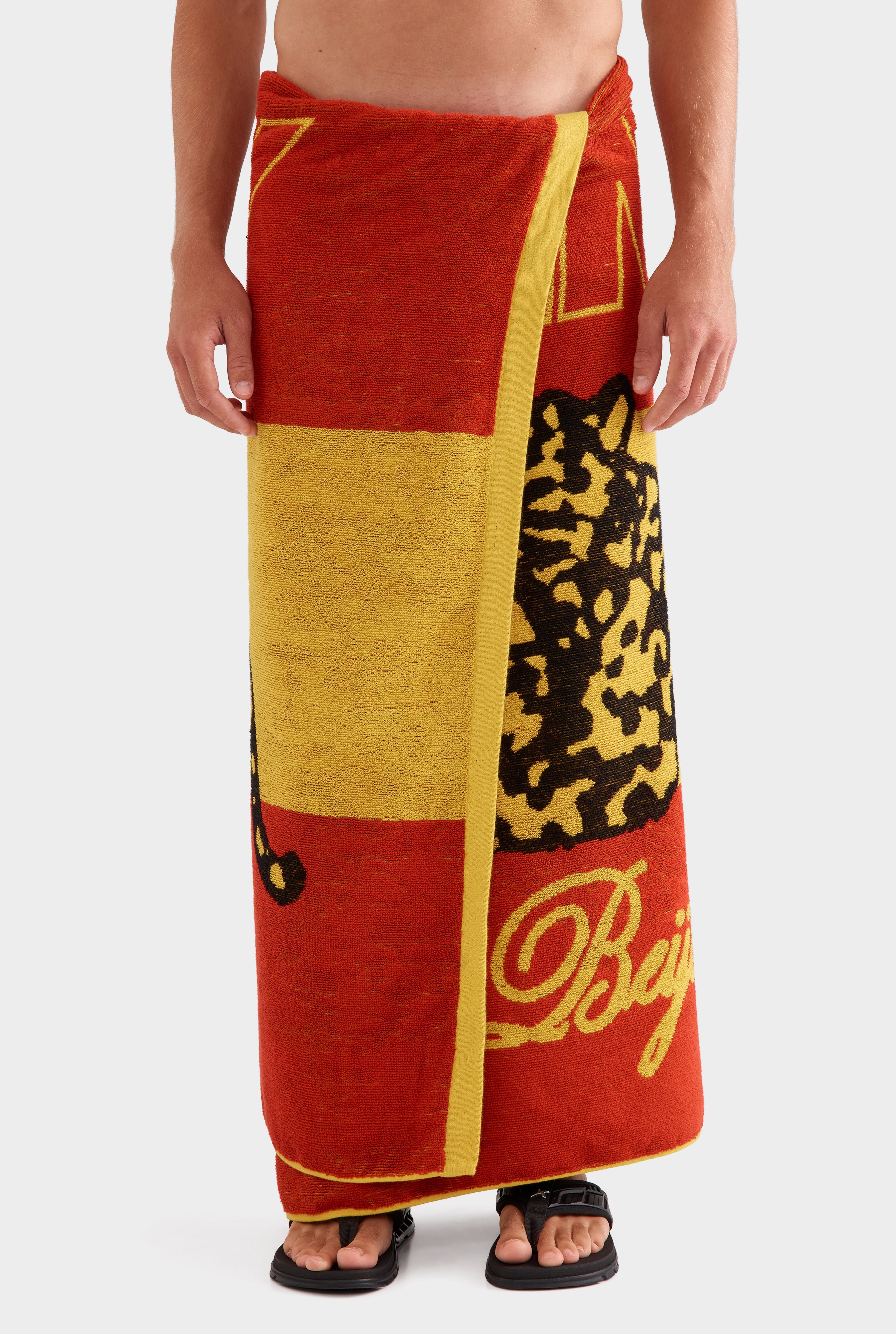 Venroy Rio Beach Towel - Red/Yellow Beijo Do Sol