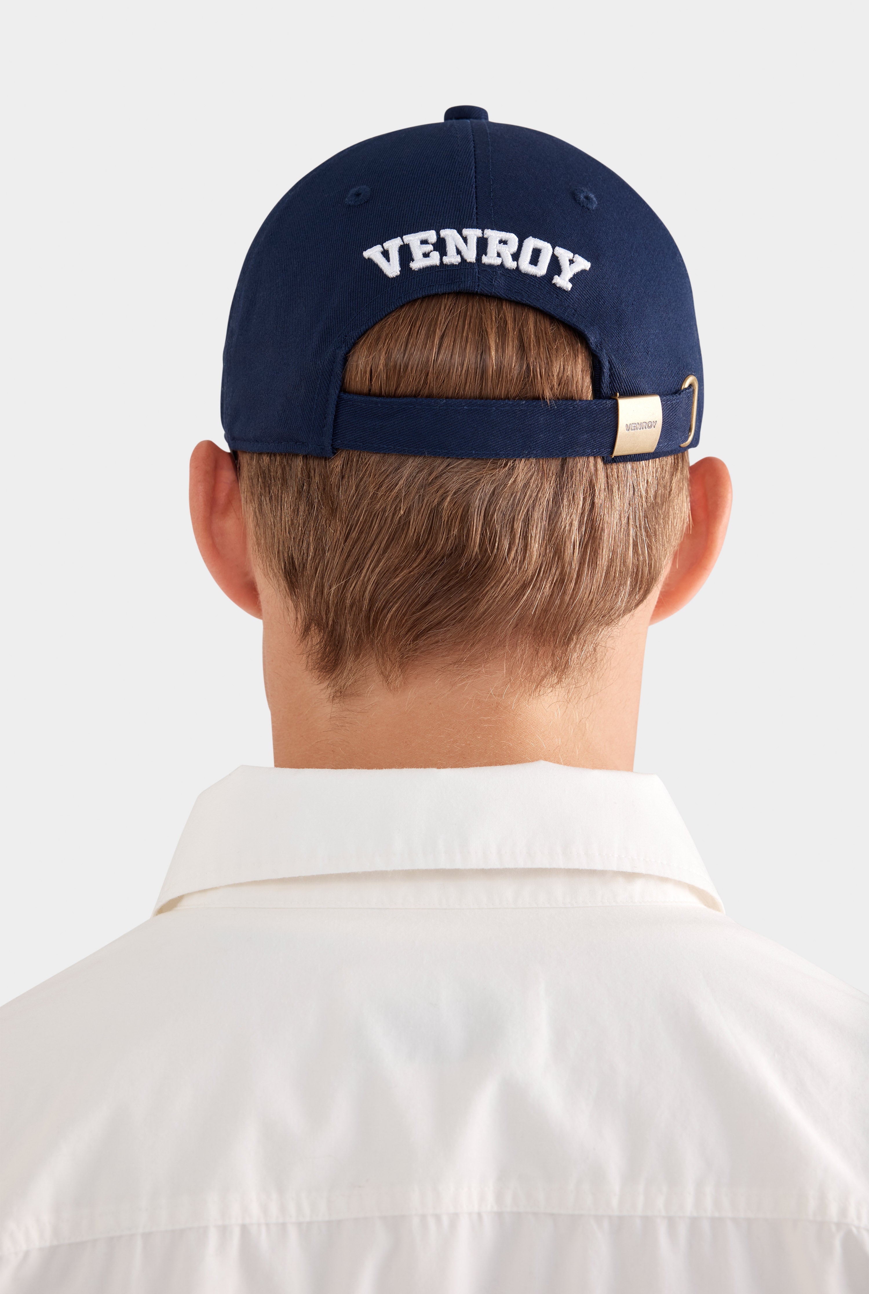 Venroy Varsity Cotton Logo Cap - Black