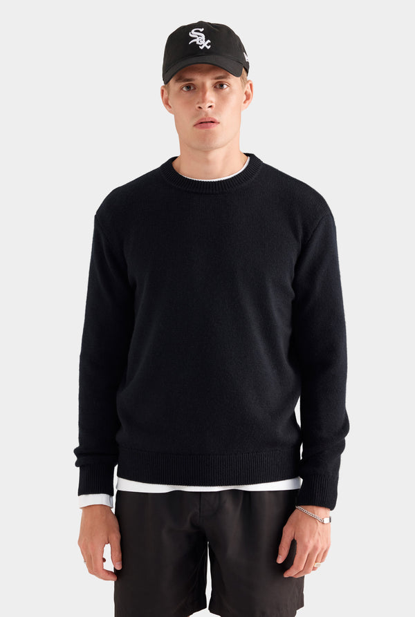 Wool Cashmere Sweater - Black