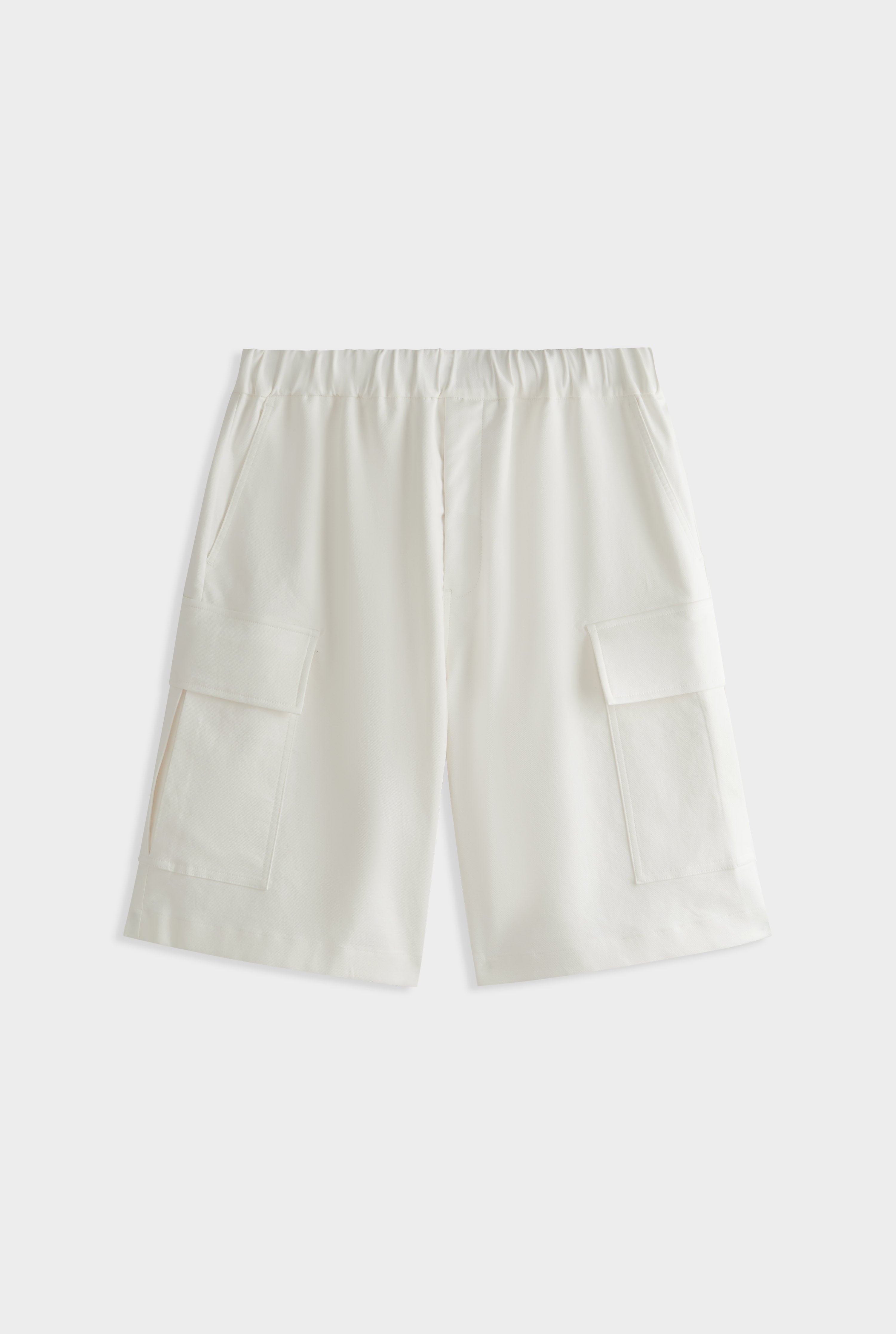 Relaxed Cargo Short - Off White