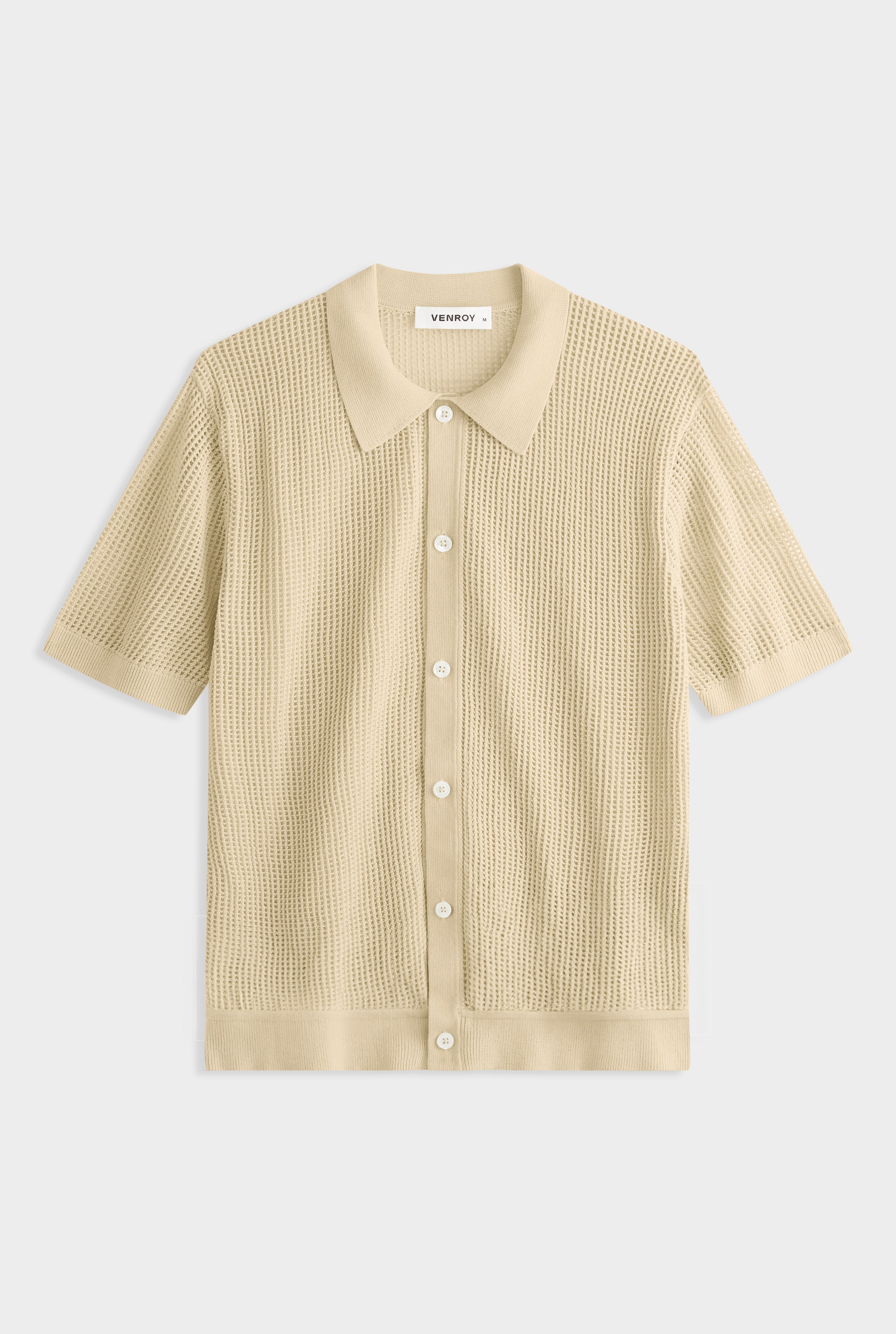 Double Layer Knit Shirt - Green Haze