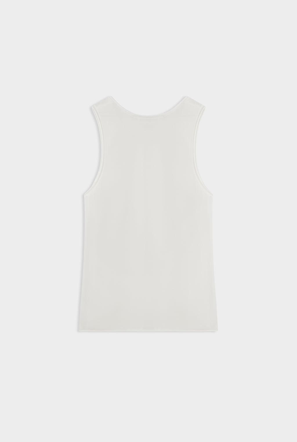 Tencel Rolled Edge Tank - Off White