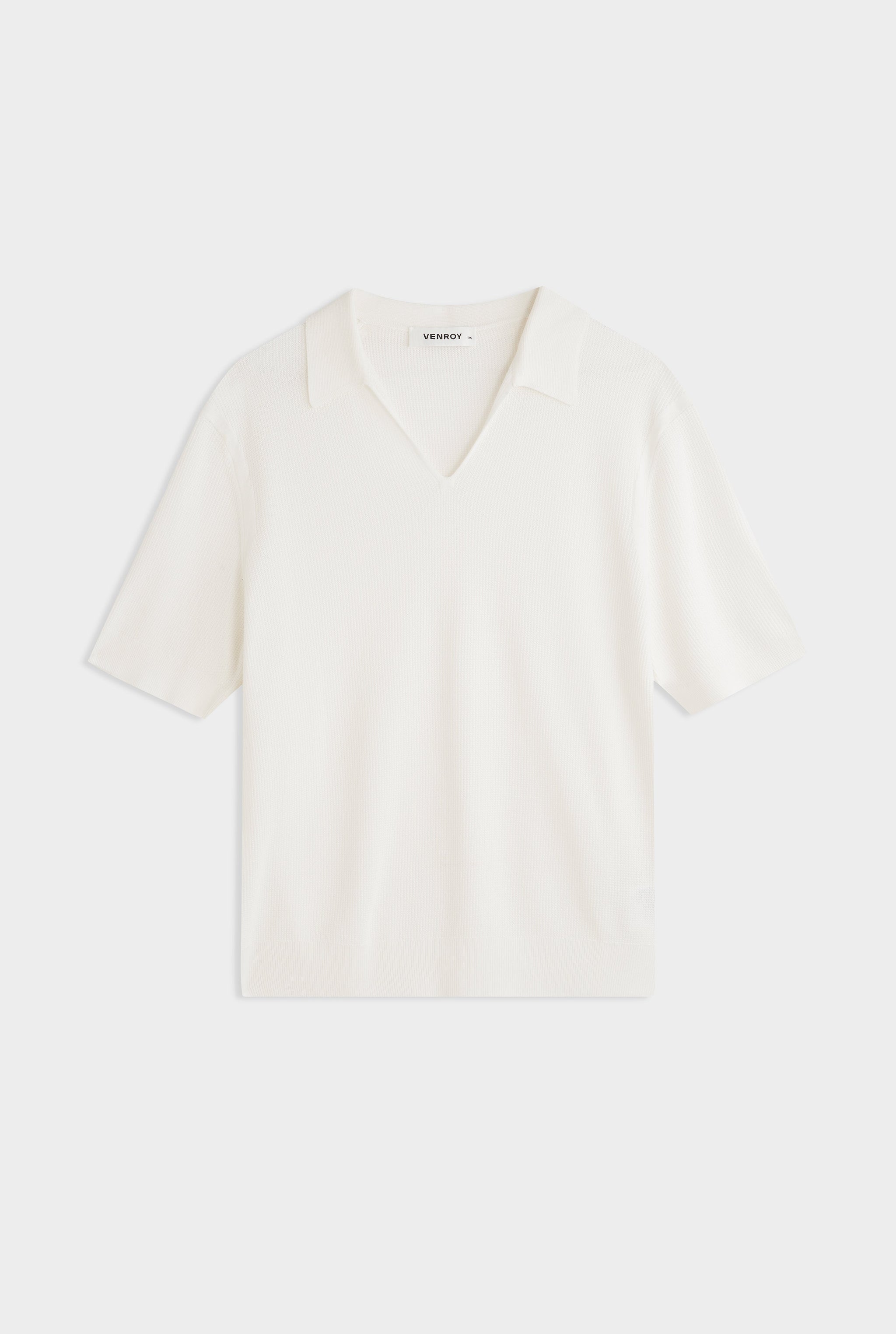Lightweight Knit Polo - Off White