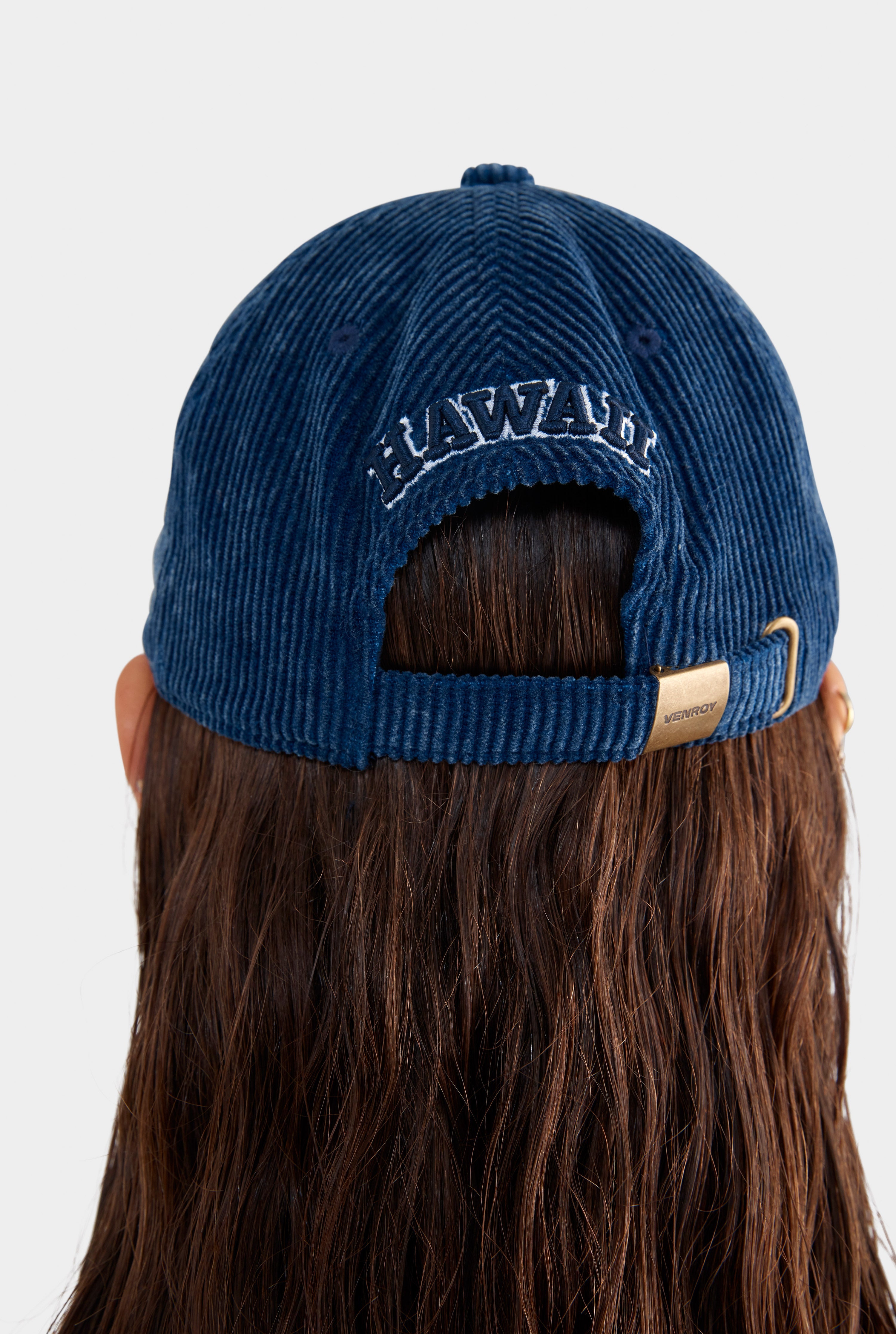 Hawaii 88 Corduroy Cap - Washed Navy