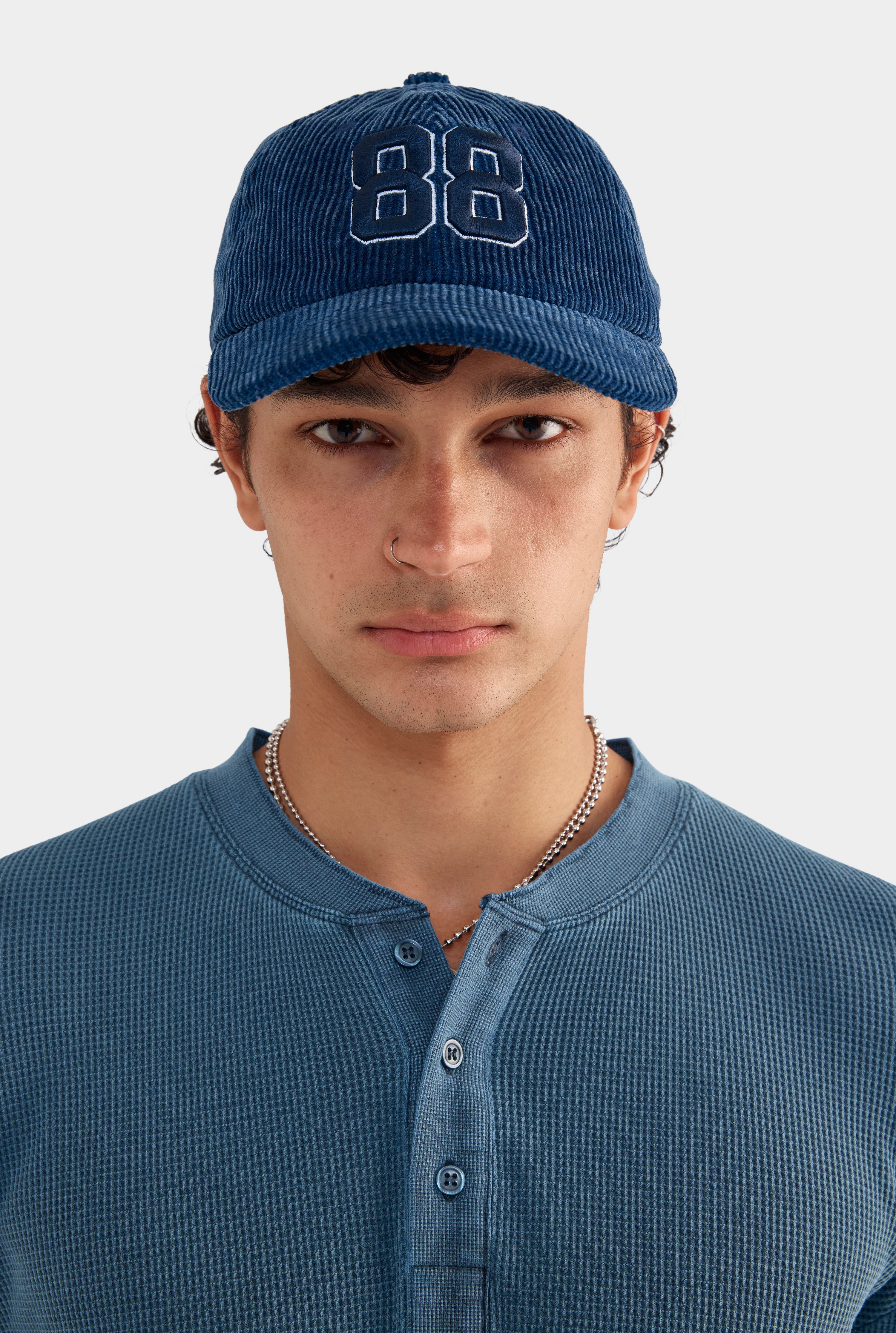 Hawaii 88 Corduroy Cap - Washed Navy