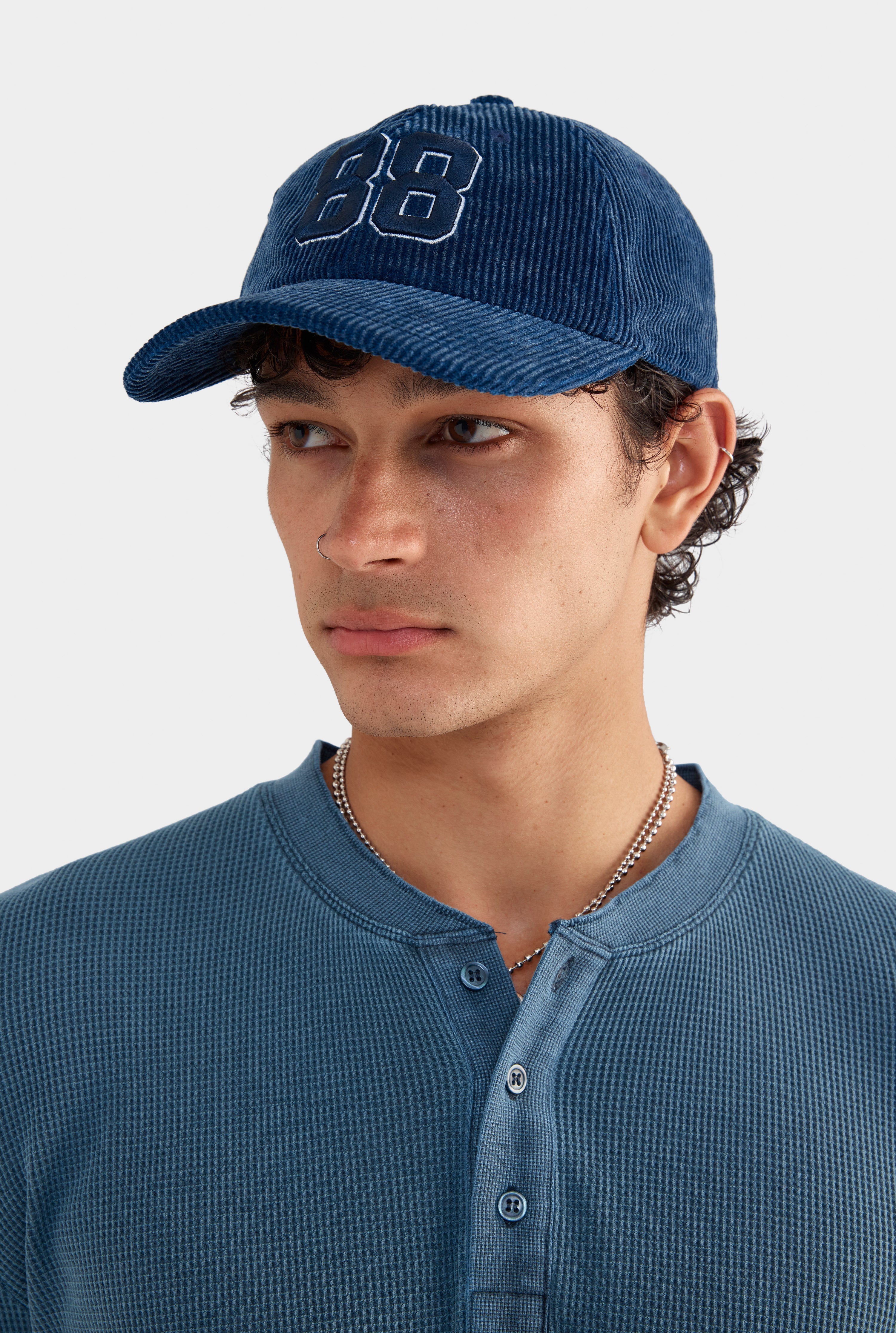 Hawaii 88 Corduroy Cap - Washed Navy