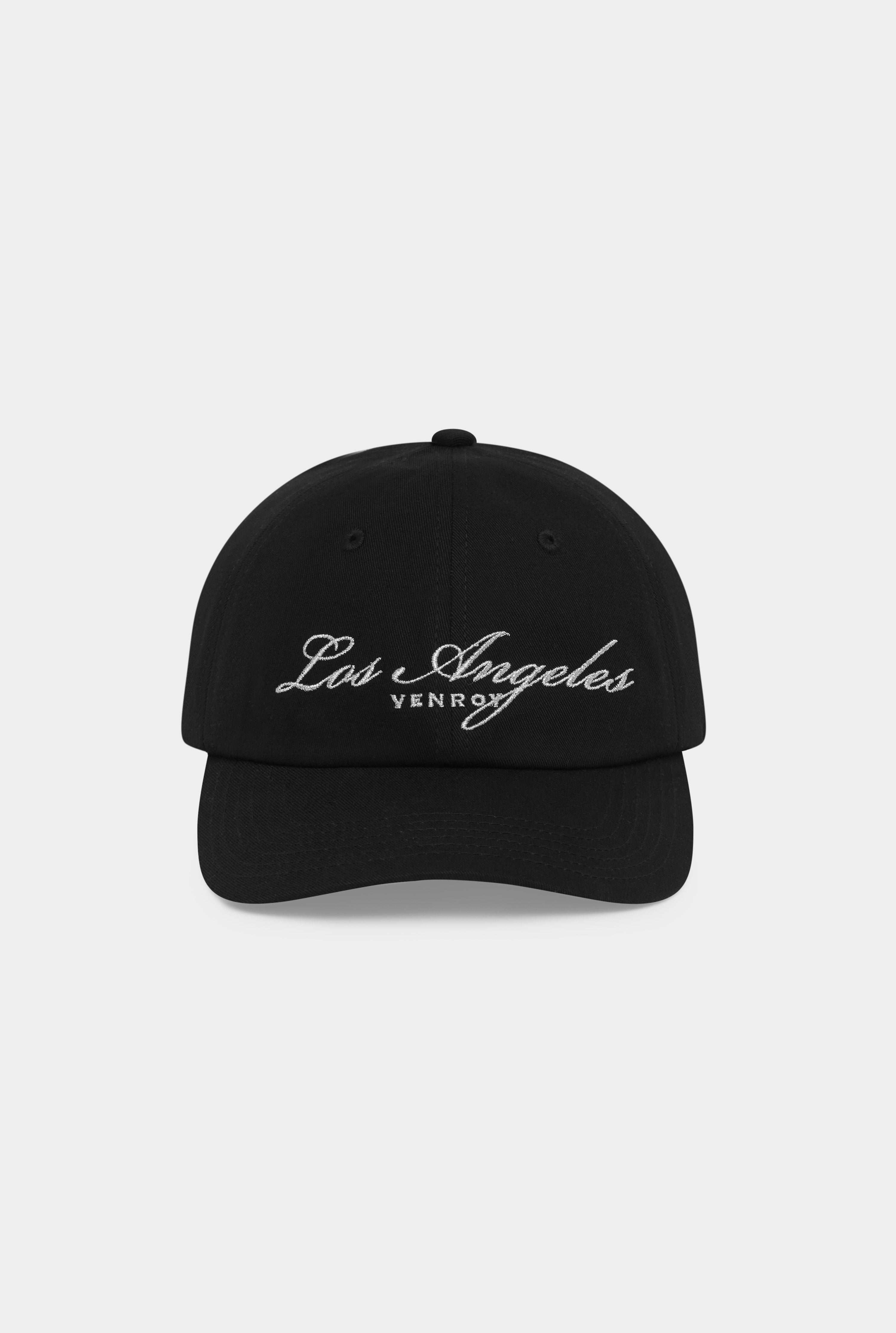 Los Angeles Cotton Logo Cap - Black