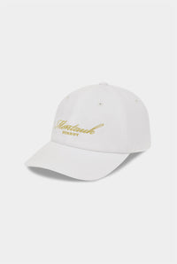 Montauk Cotton Logo Cap - White