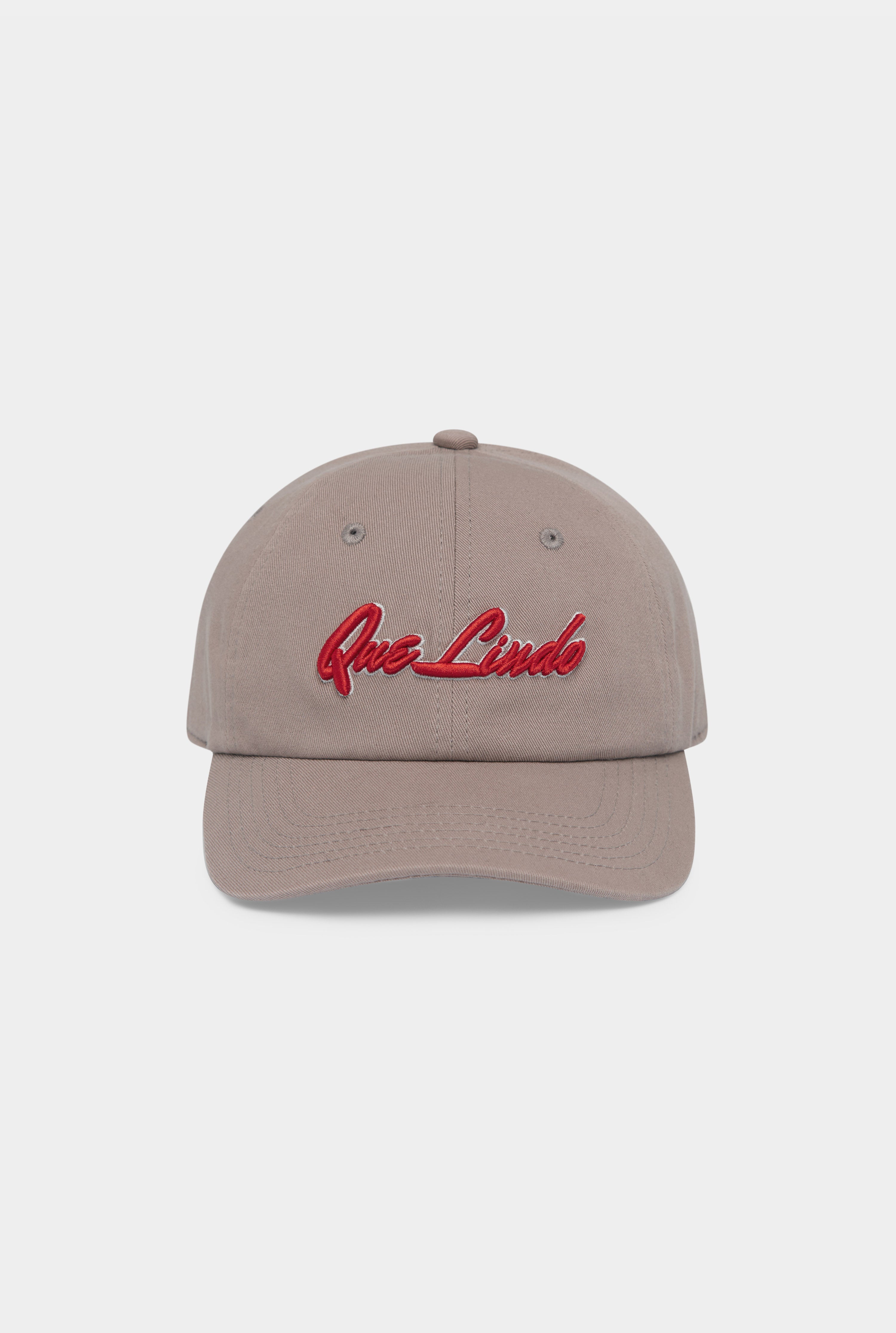 Que Lindo Cotton Logo Cap - Lilac/Red