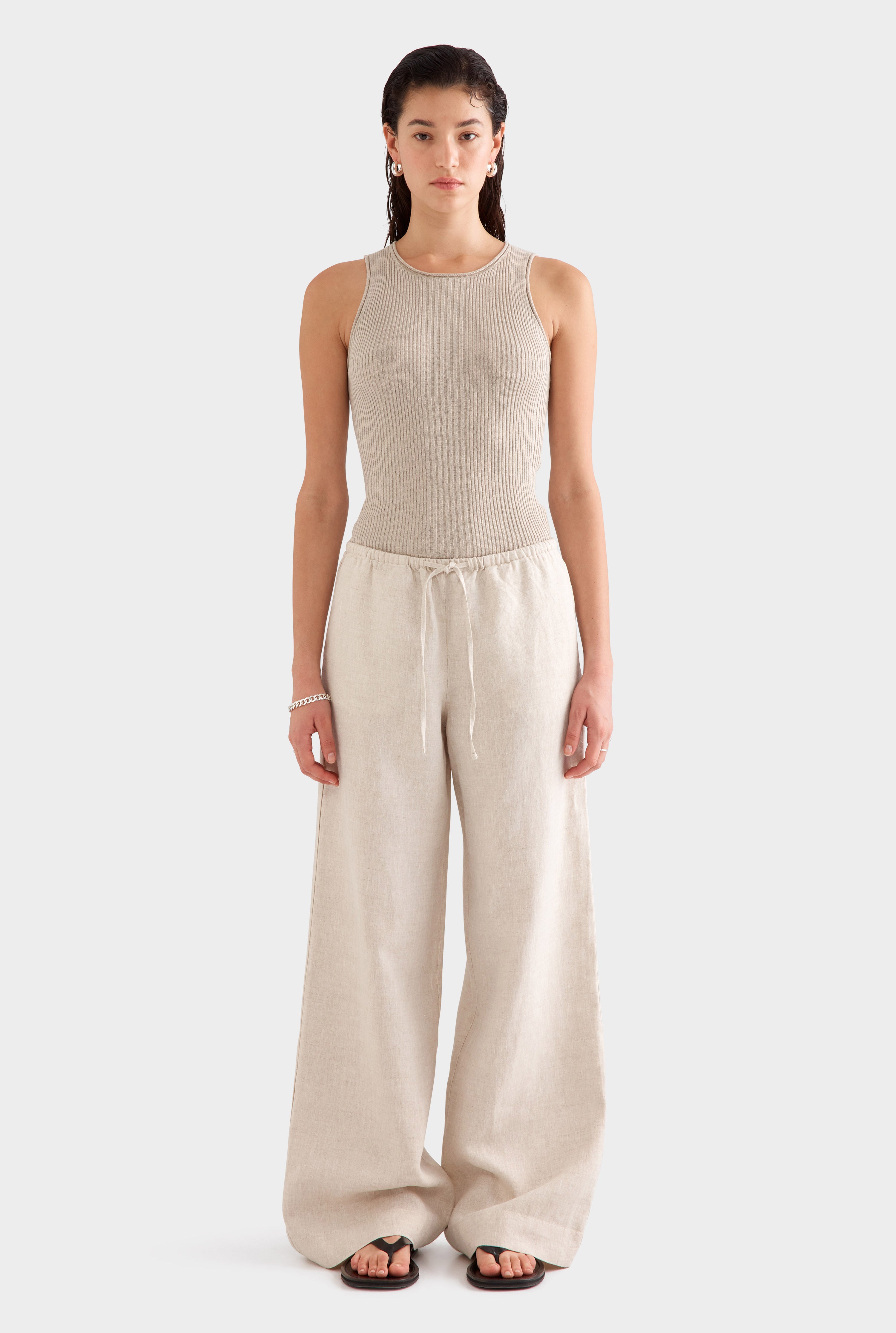 Wide Leg Pant 2.0 - Sand
