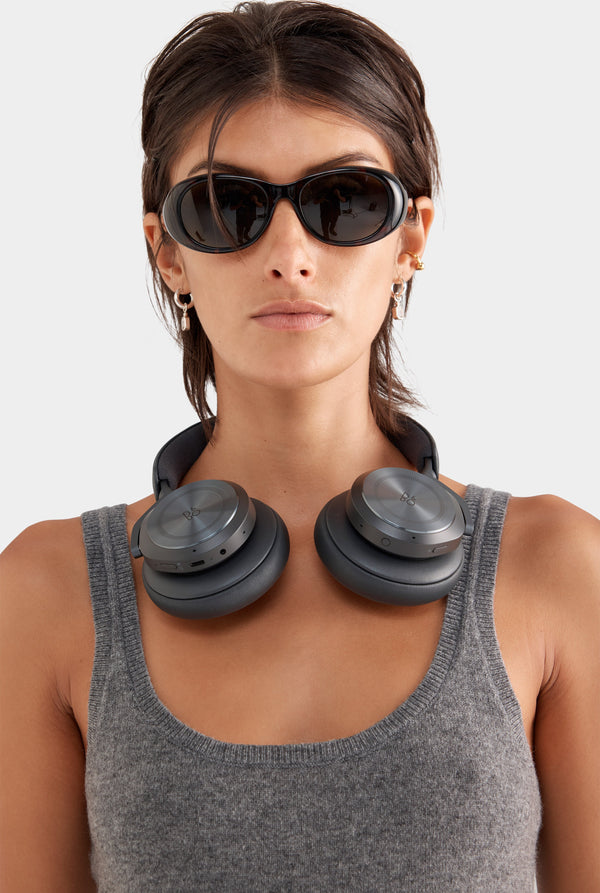 Cashmere Tank - Charcoal