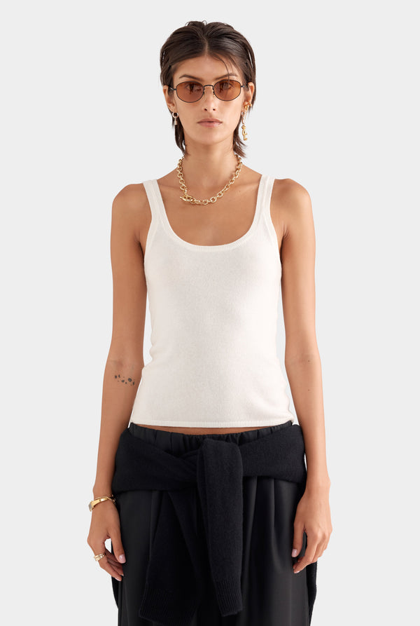Cashmere Tank - Off White