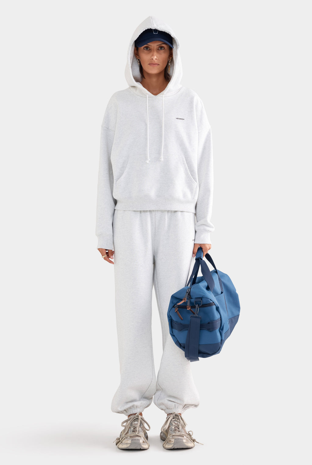 Fleece Track Pant - Grey Marl