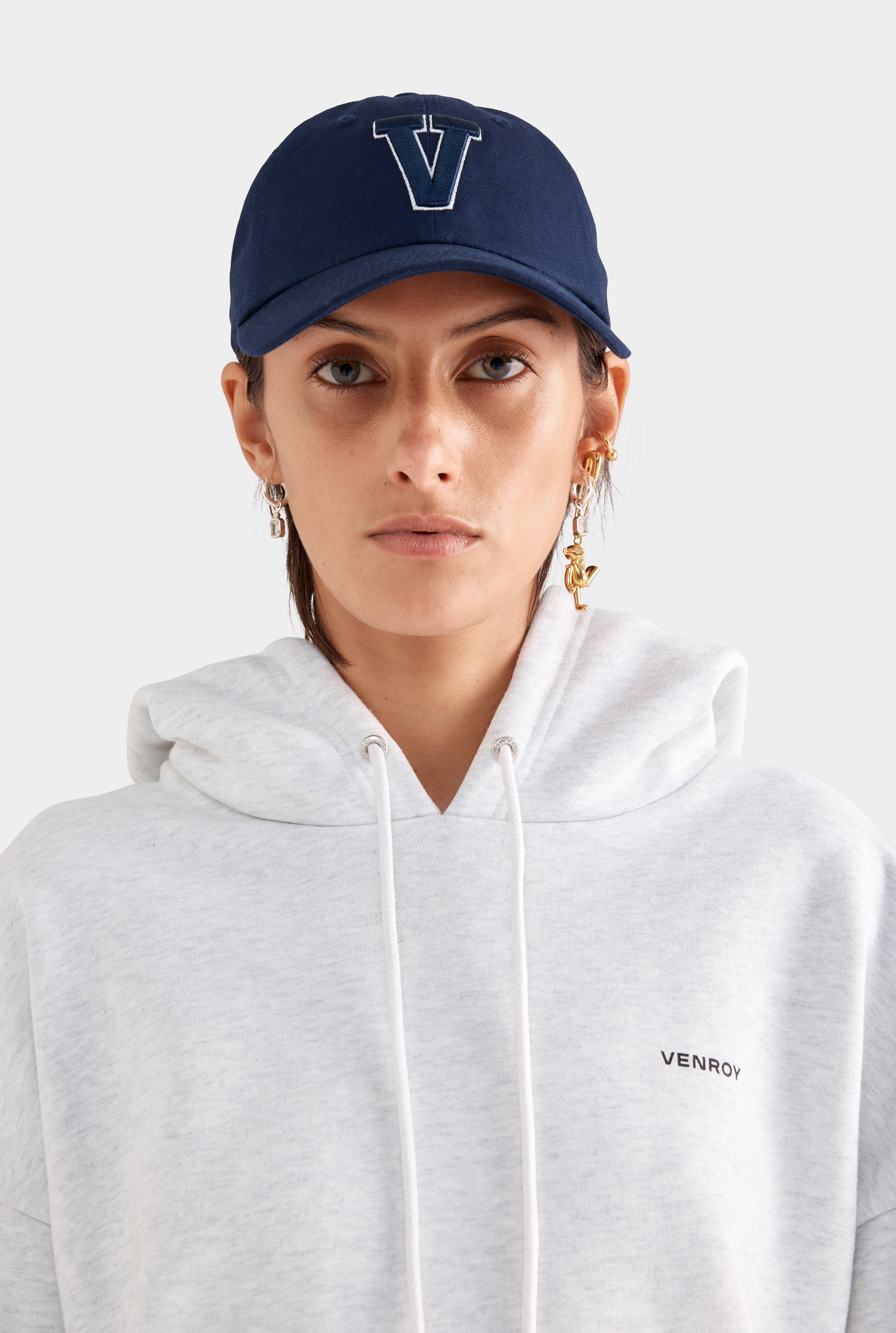 Fleece Track Hoodie - Grey Marl