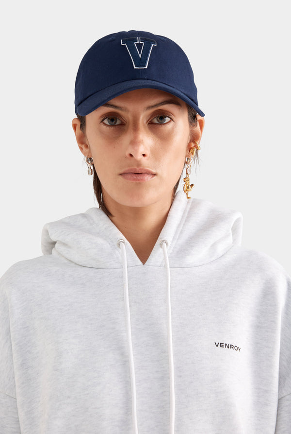 Fleece Track Hoodie - Grey Marl