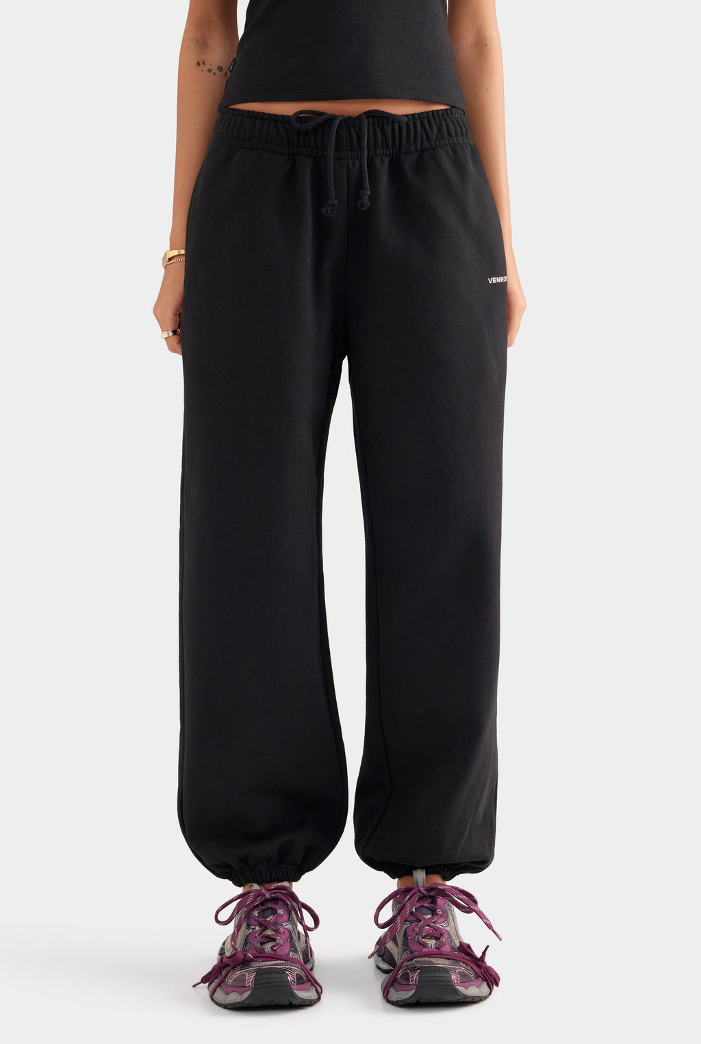 Fleece Track Pant - Black