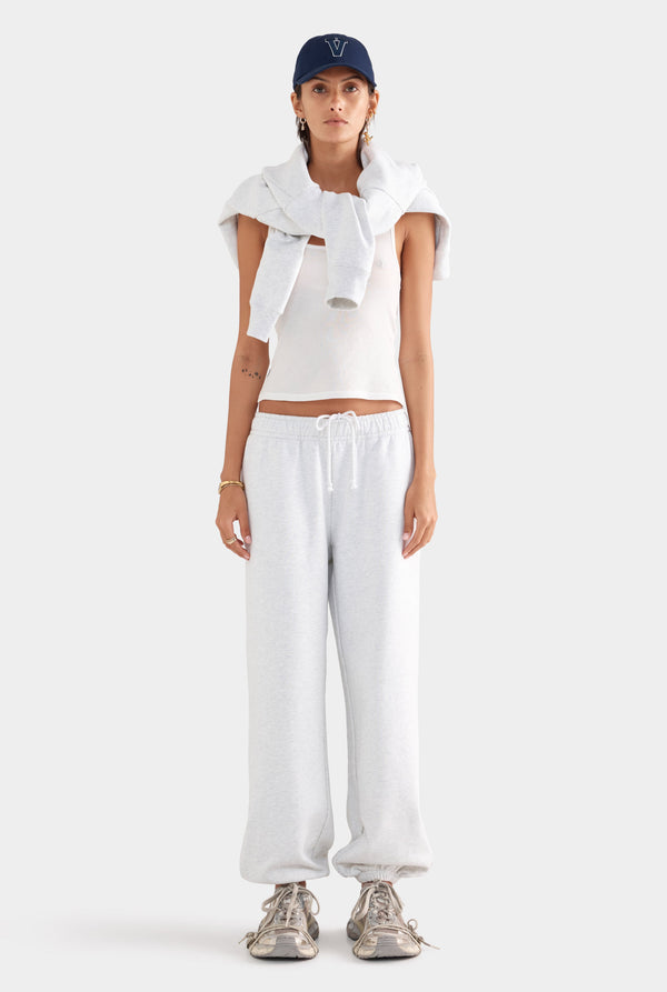 Fleece Track Pant - Grey Marl