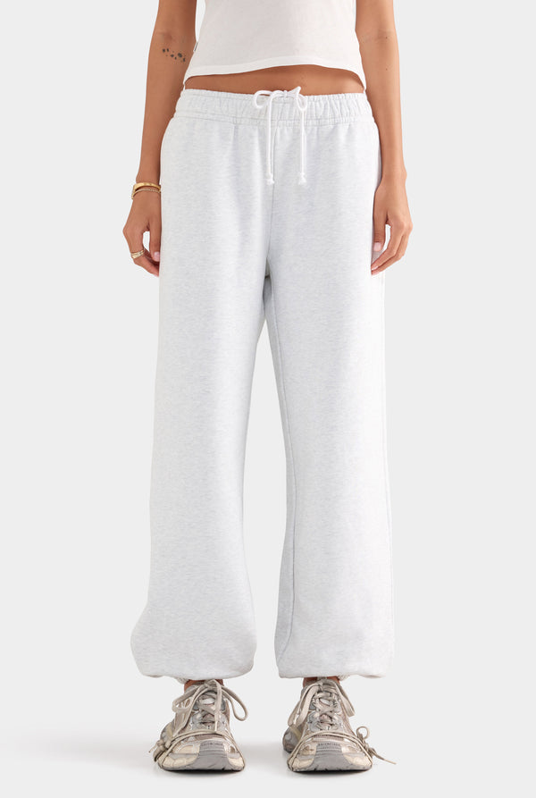 Fleece Track Pant - Grey Marl