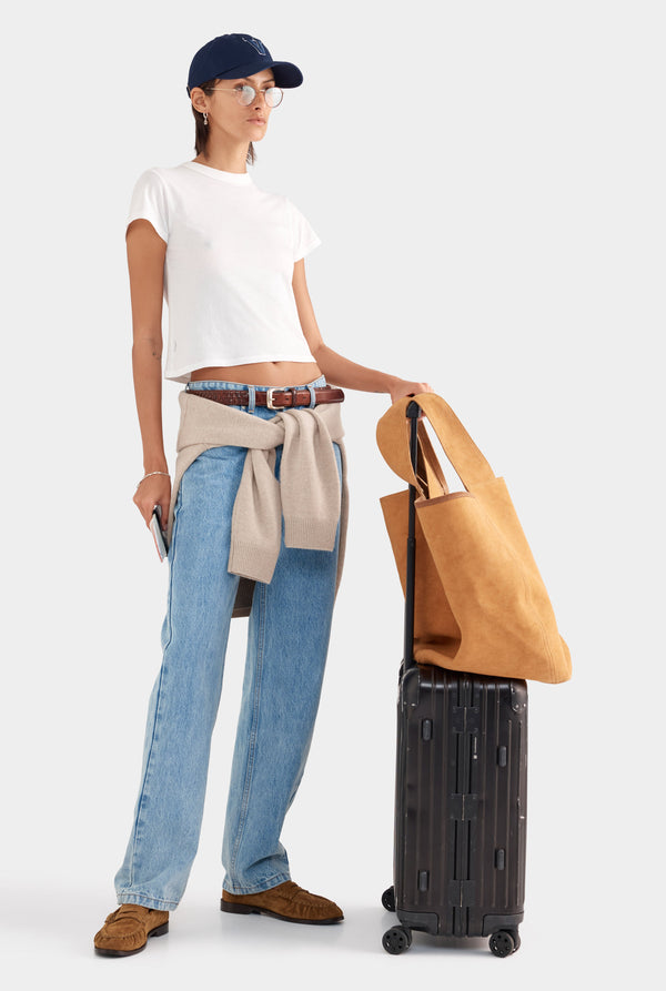 Lightweight Cotton Baby Tee - White