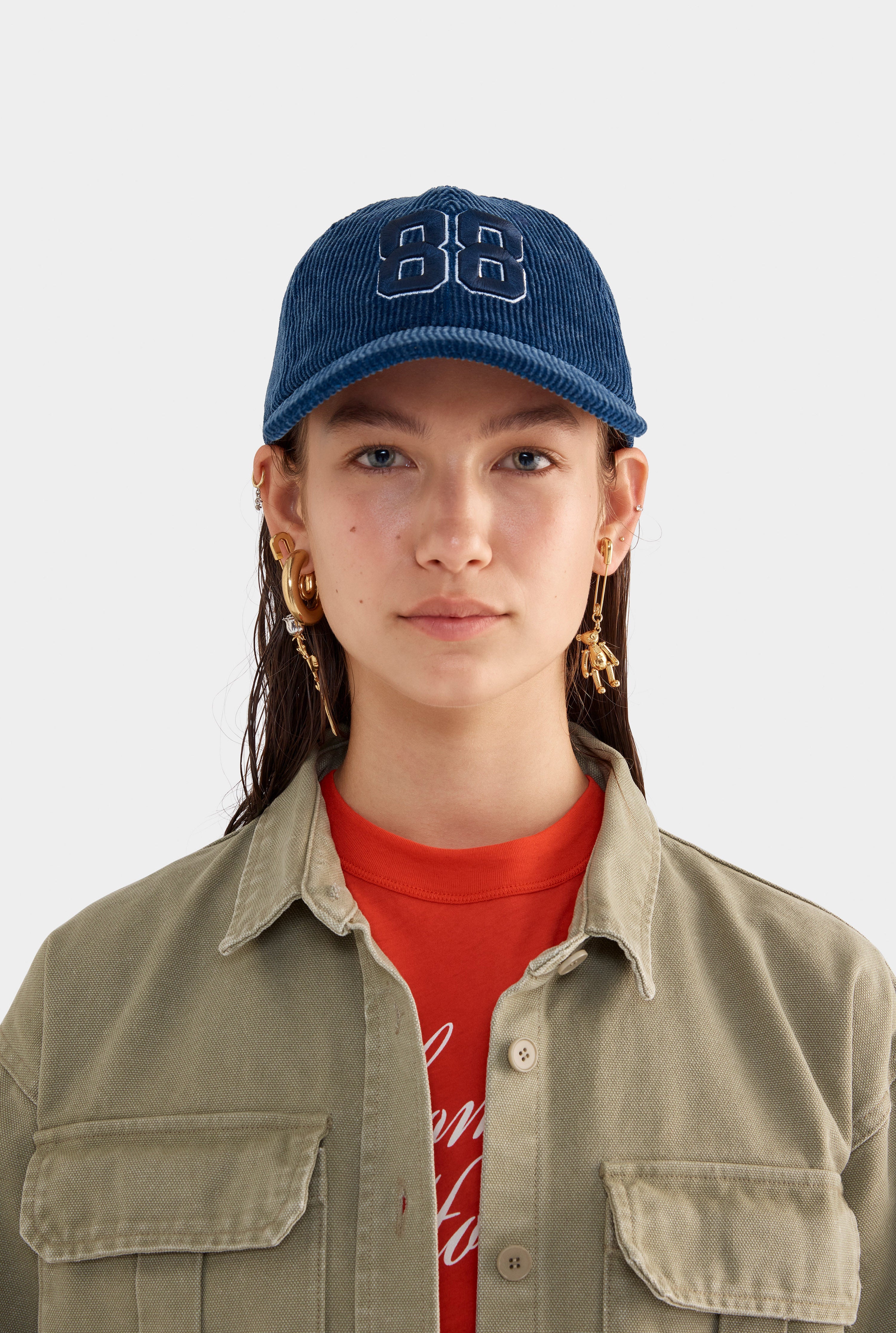 Hawaii 88 Corduroy Cap - Washed Navy