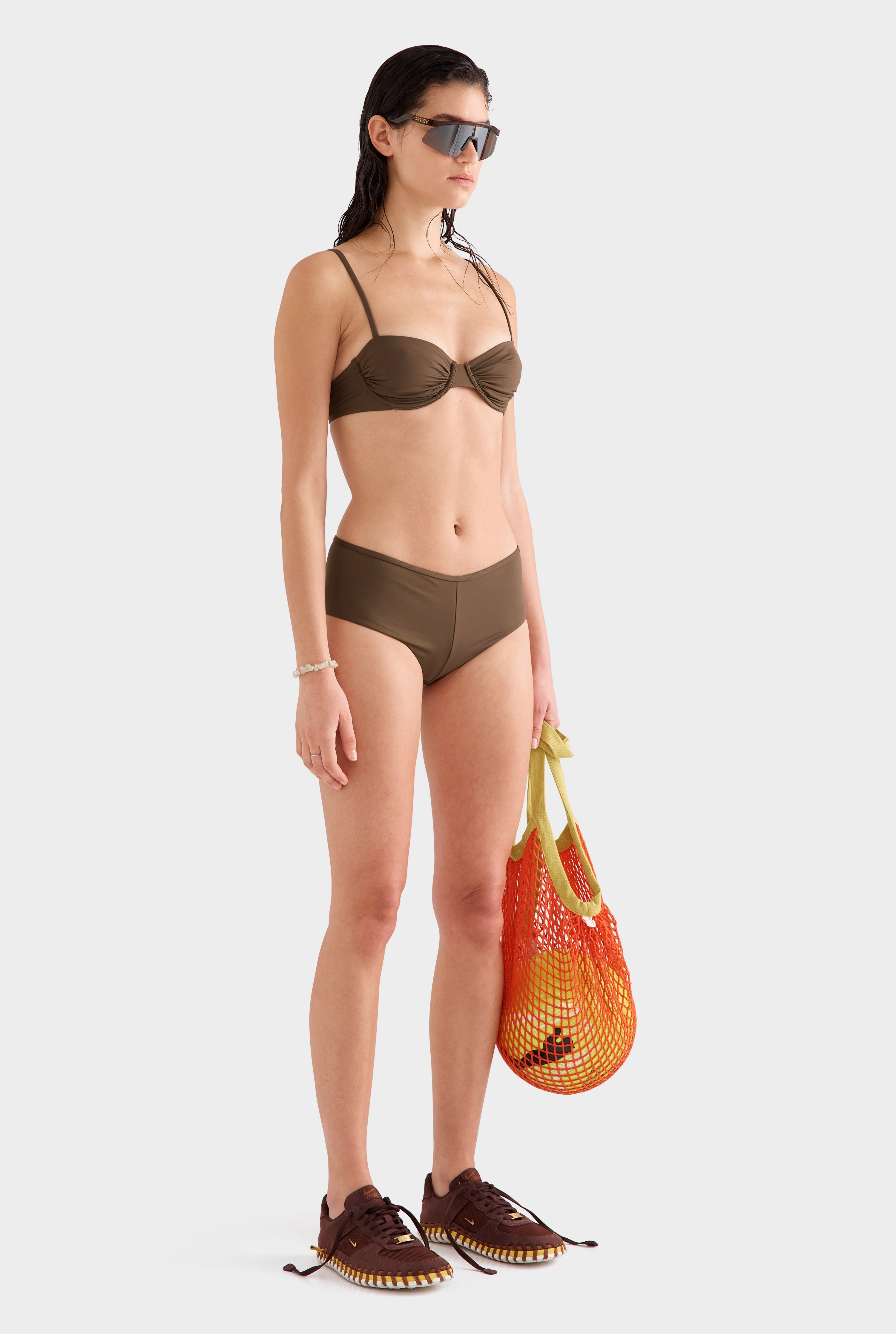 Boyleg Swim Bottom - Cocoa