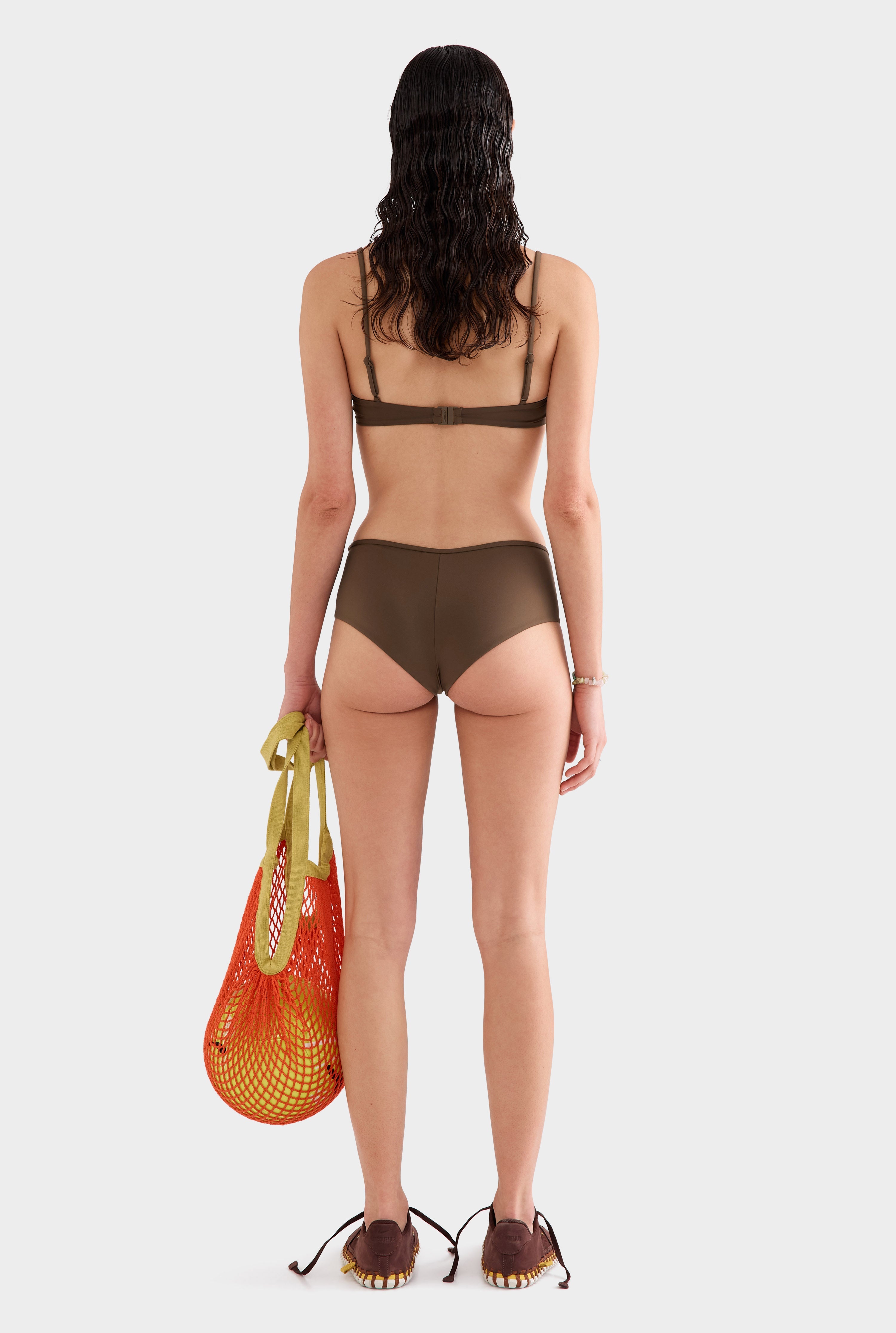 Boyleg Swim Bottom - Cocoa