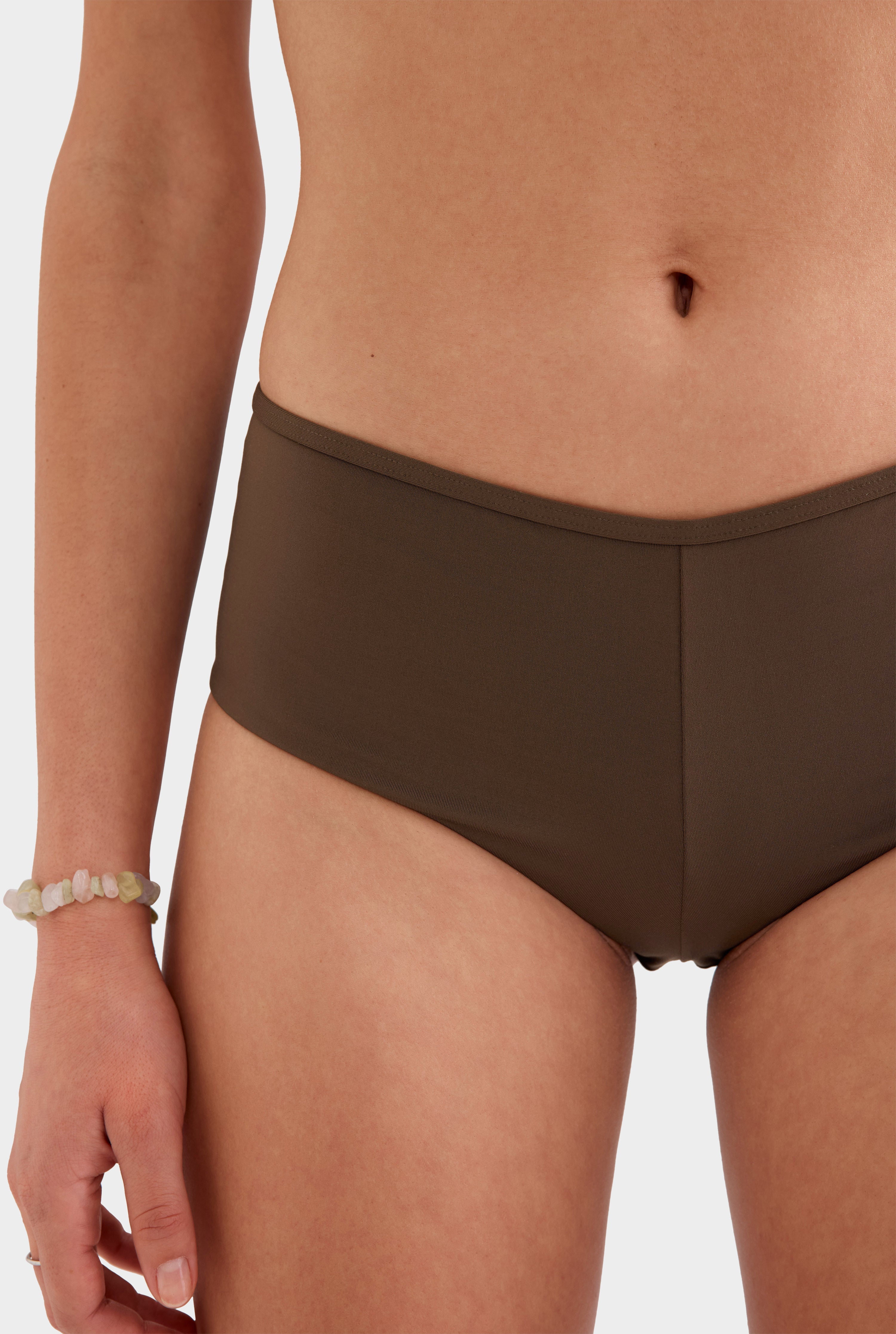 Boyleg Swim Bottom - Cocoa