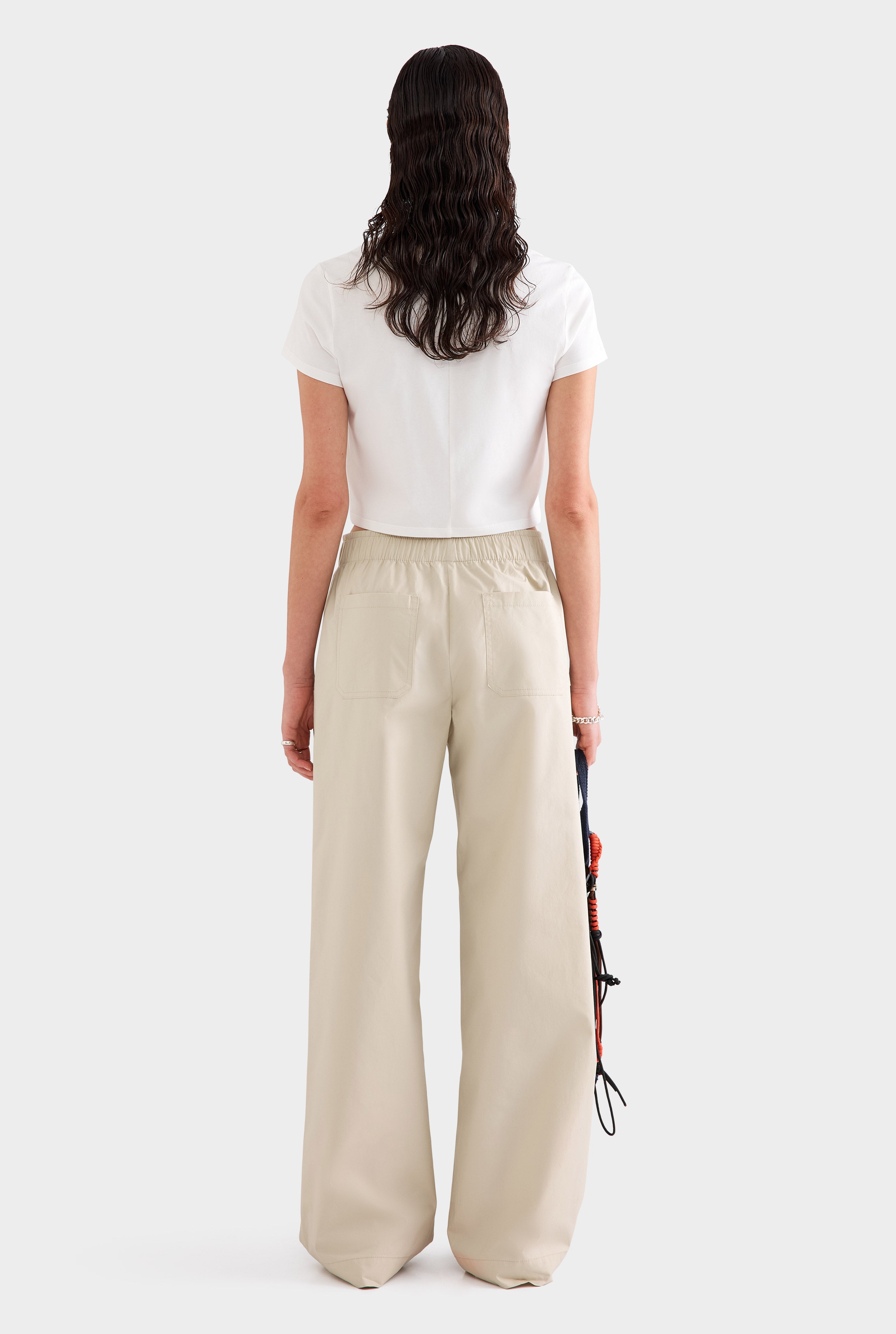 Cotton Poplin Pant - Pistachio Shell