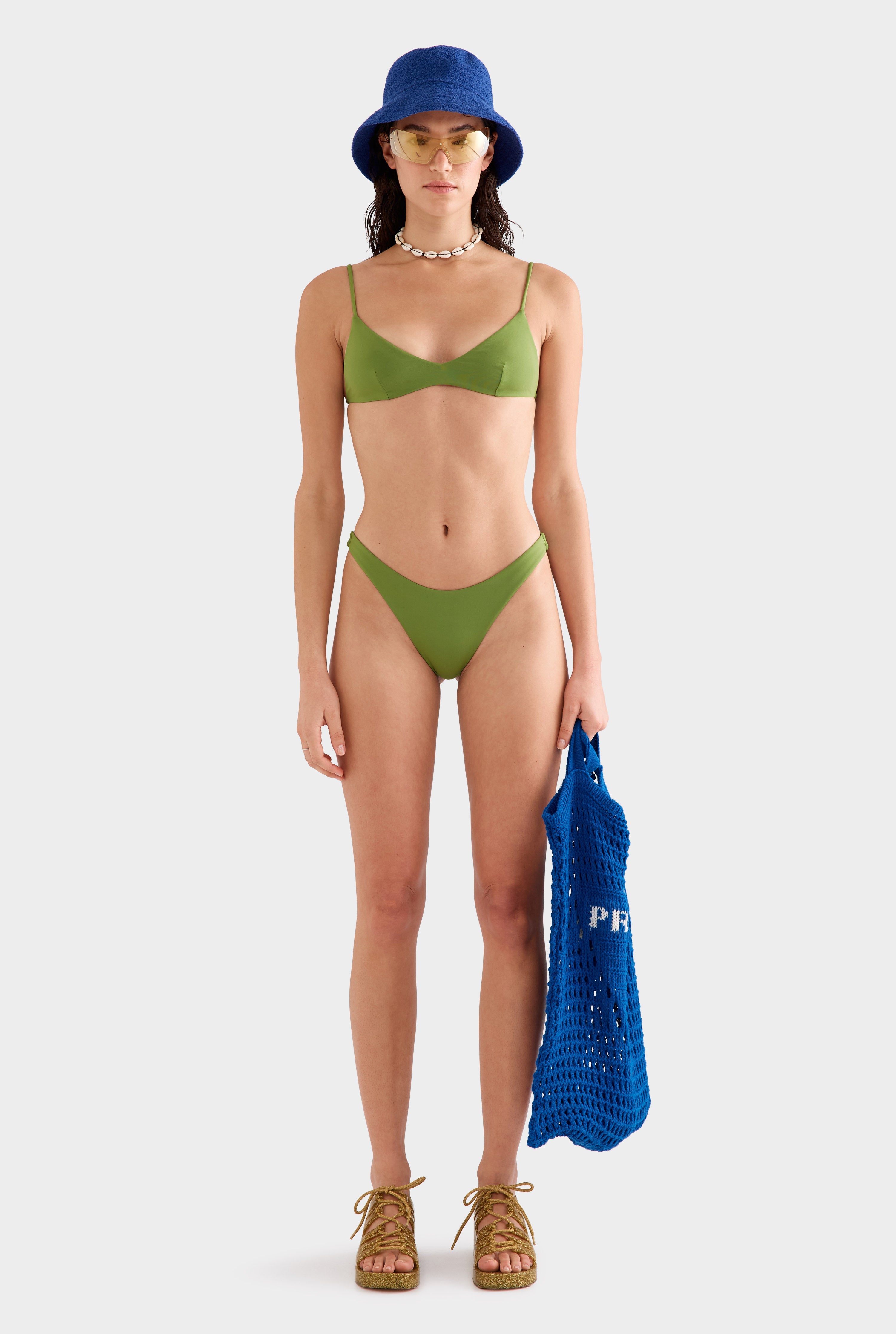 High Cut Bikini Brief - Cactus