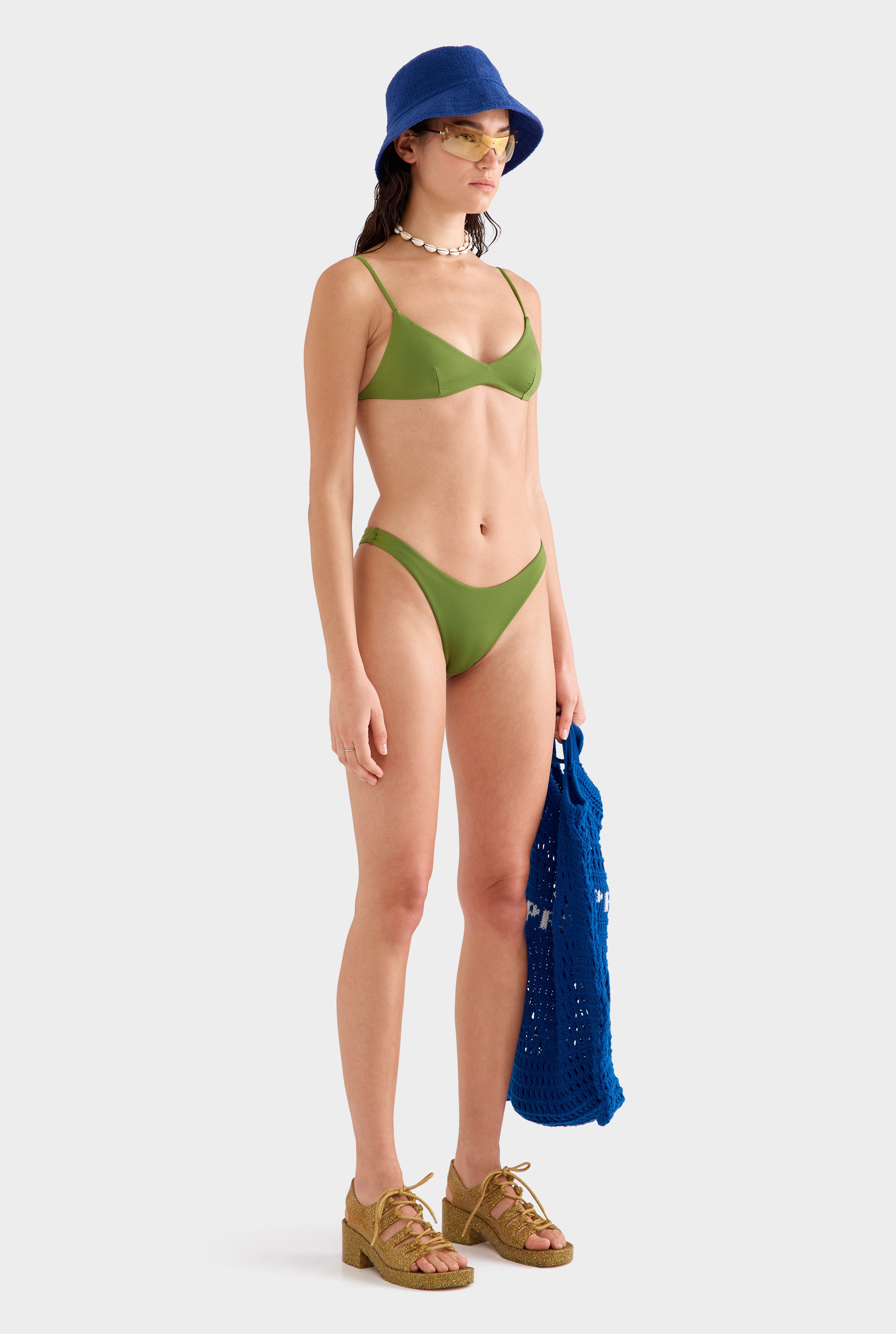 High Cut Bikini Brief - Cactus