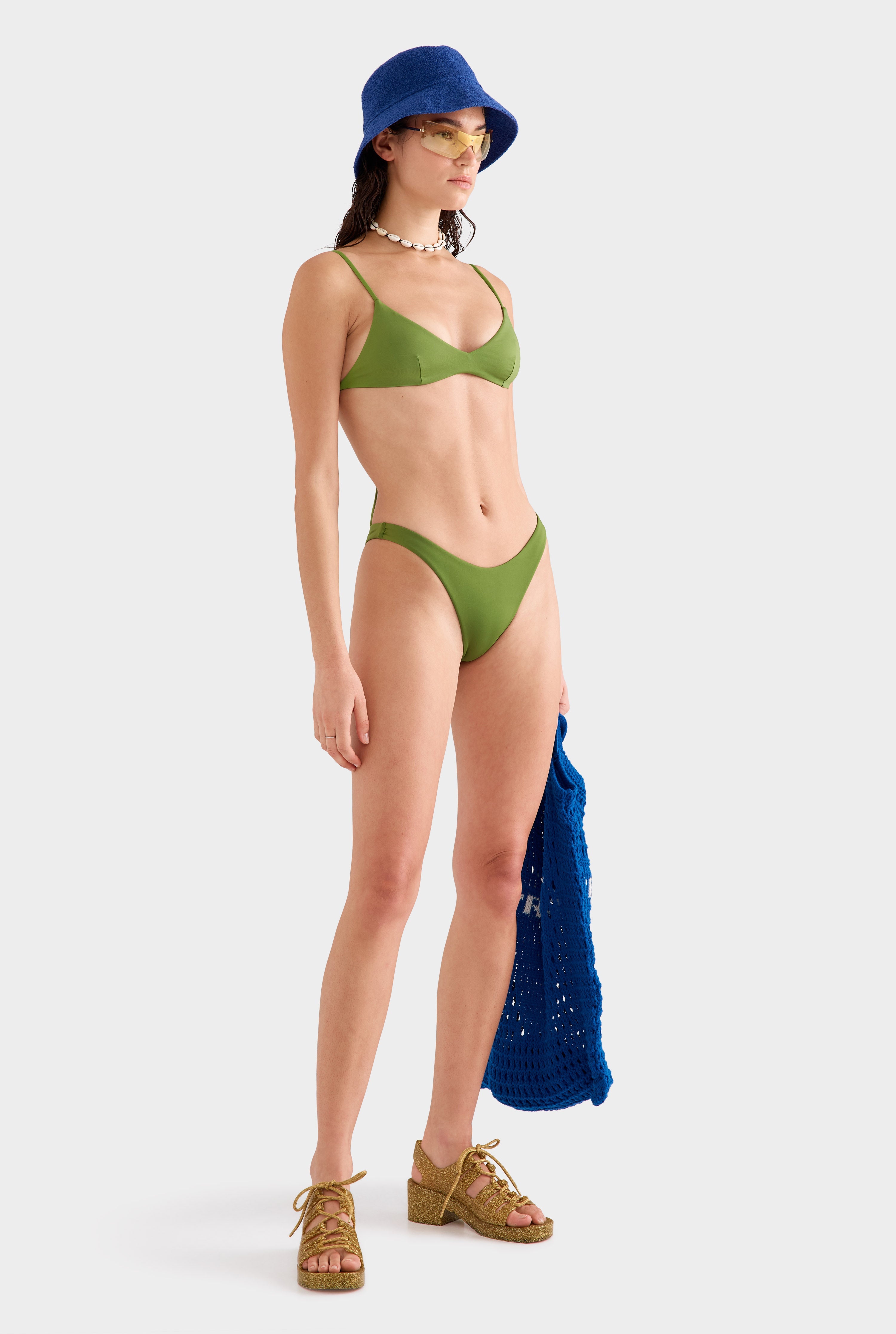 High Cut Bikini Brief - Cactus