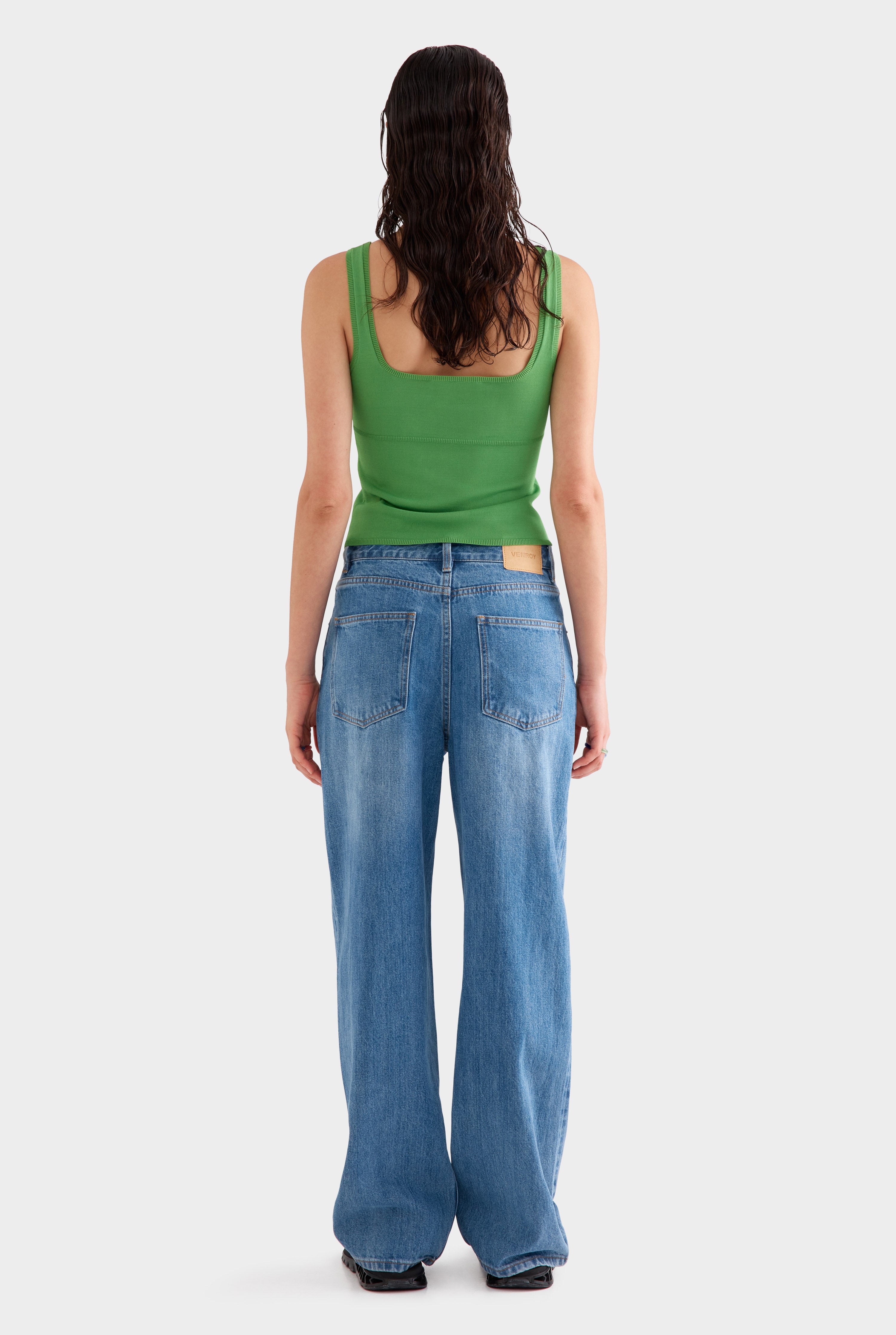 Relaxed Denim Jean - Mid Blue
