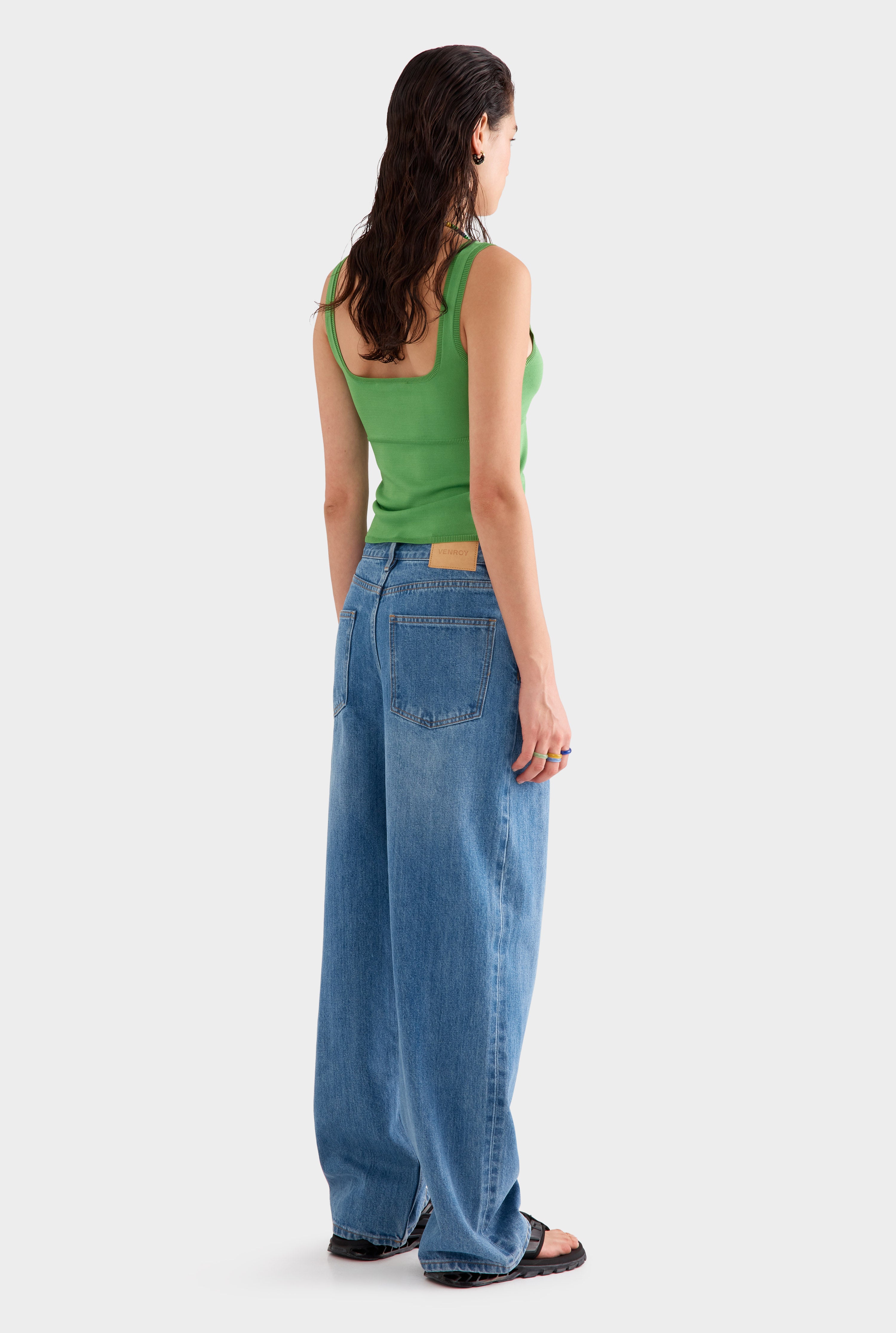 Relaxed Denim Jean - Mid Blue