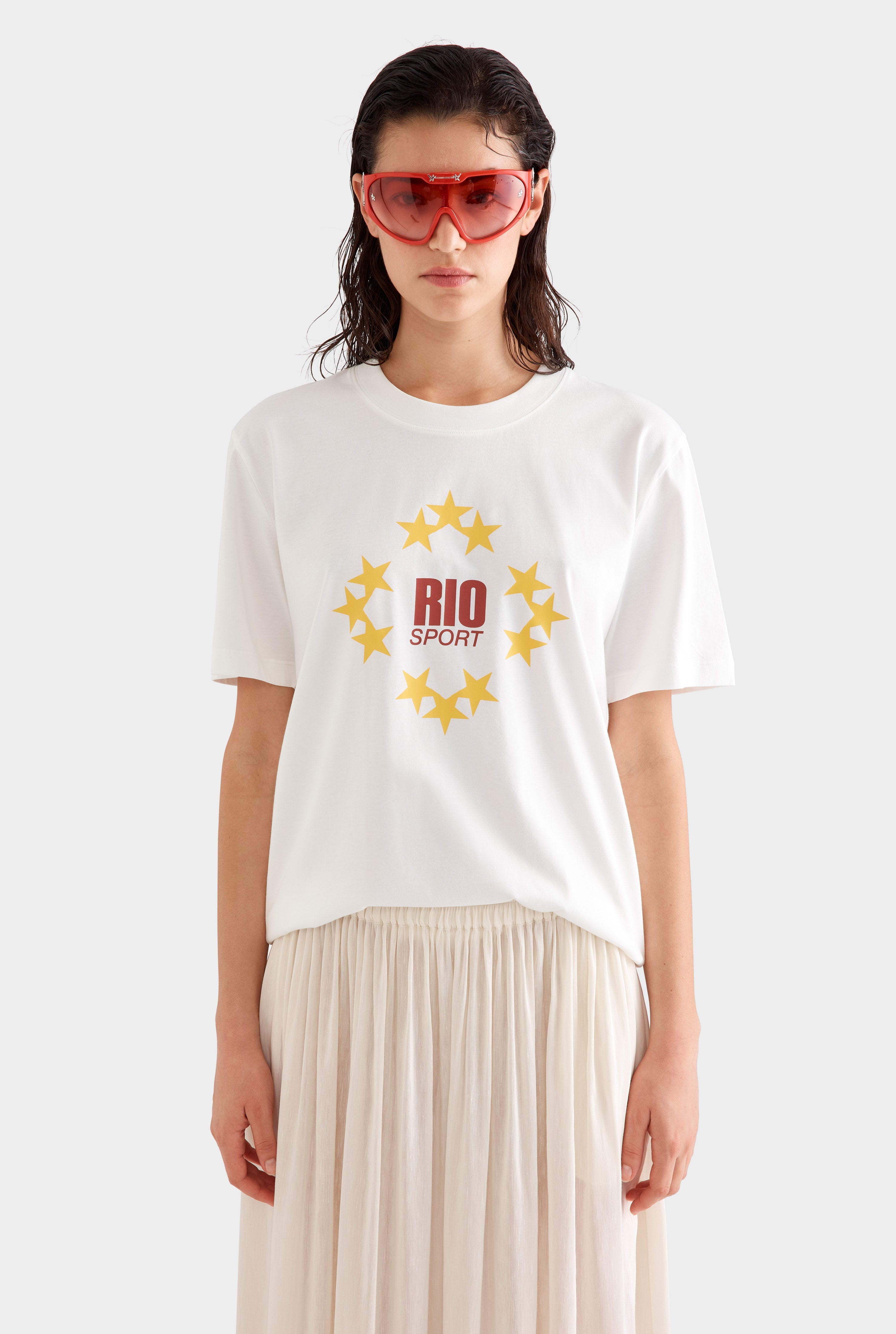 Venroy Rio Logo T-Shirt - Off White